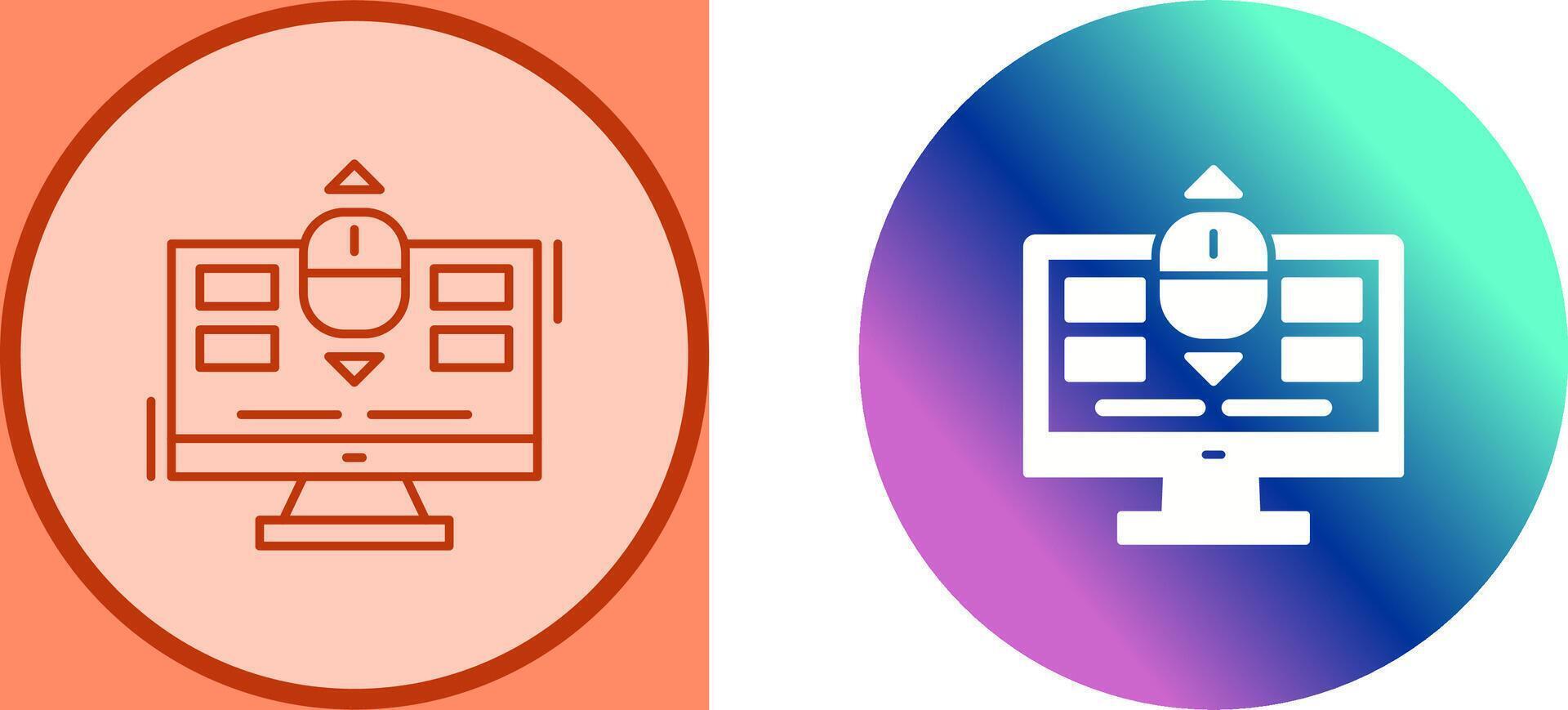 Scroll Icon Design vector