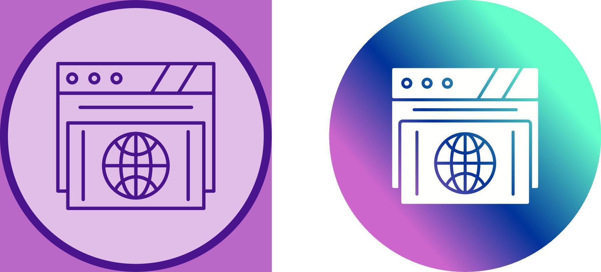 Browser Icon Design vector
