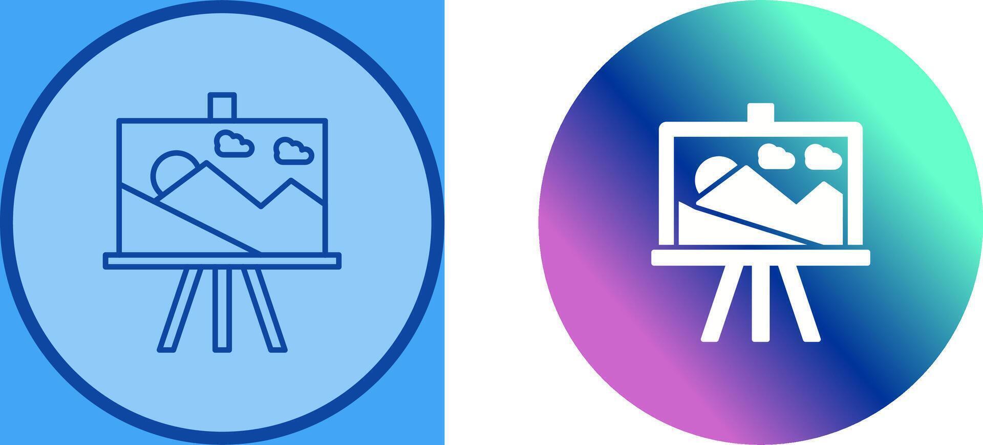 Canvas Icon Design vector