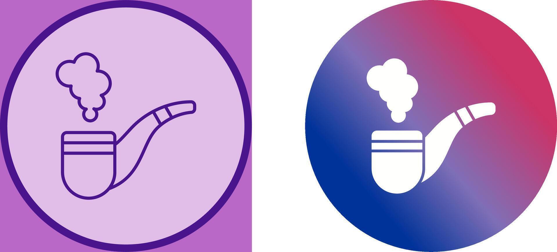 Smoke Pipe Icon Design vector