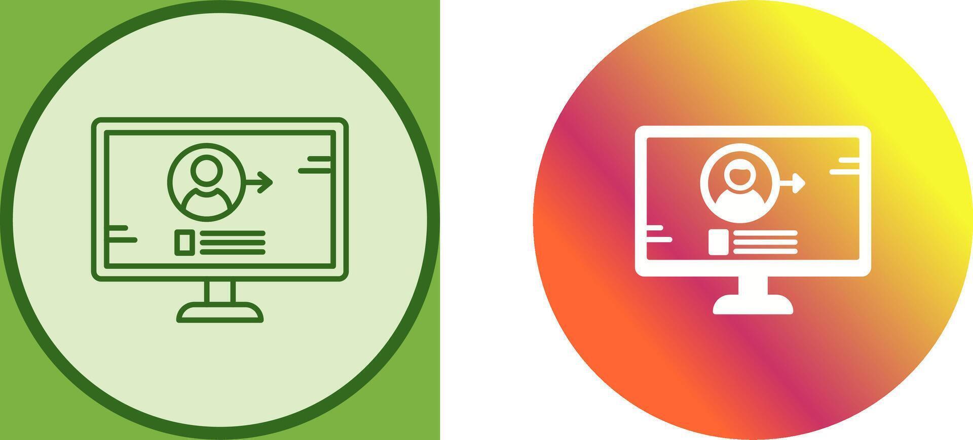 Log In Icon Design vector