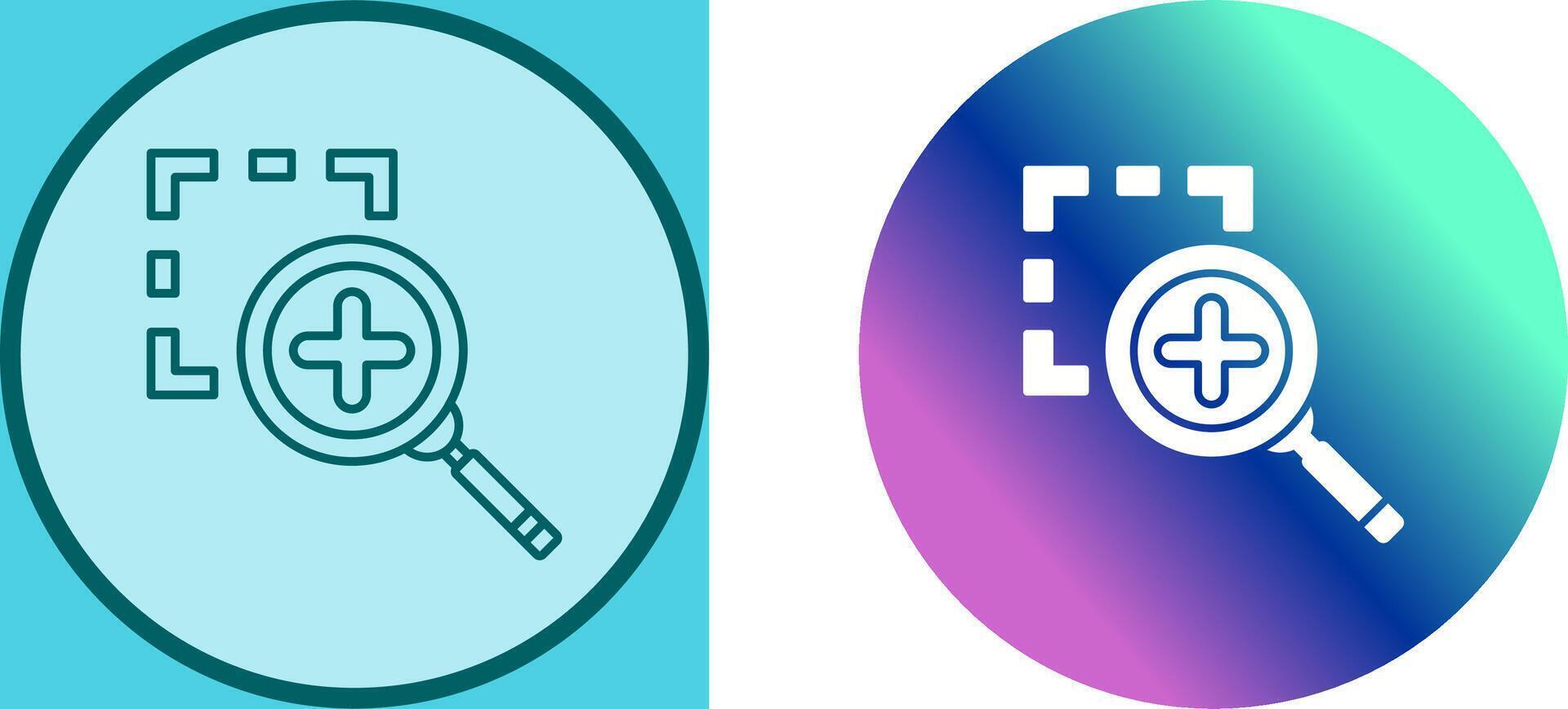 Zoom In Icon Design vector