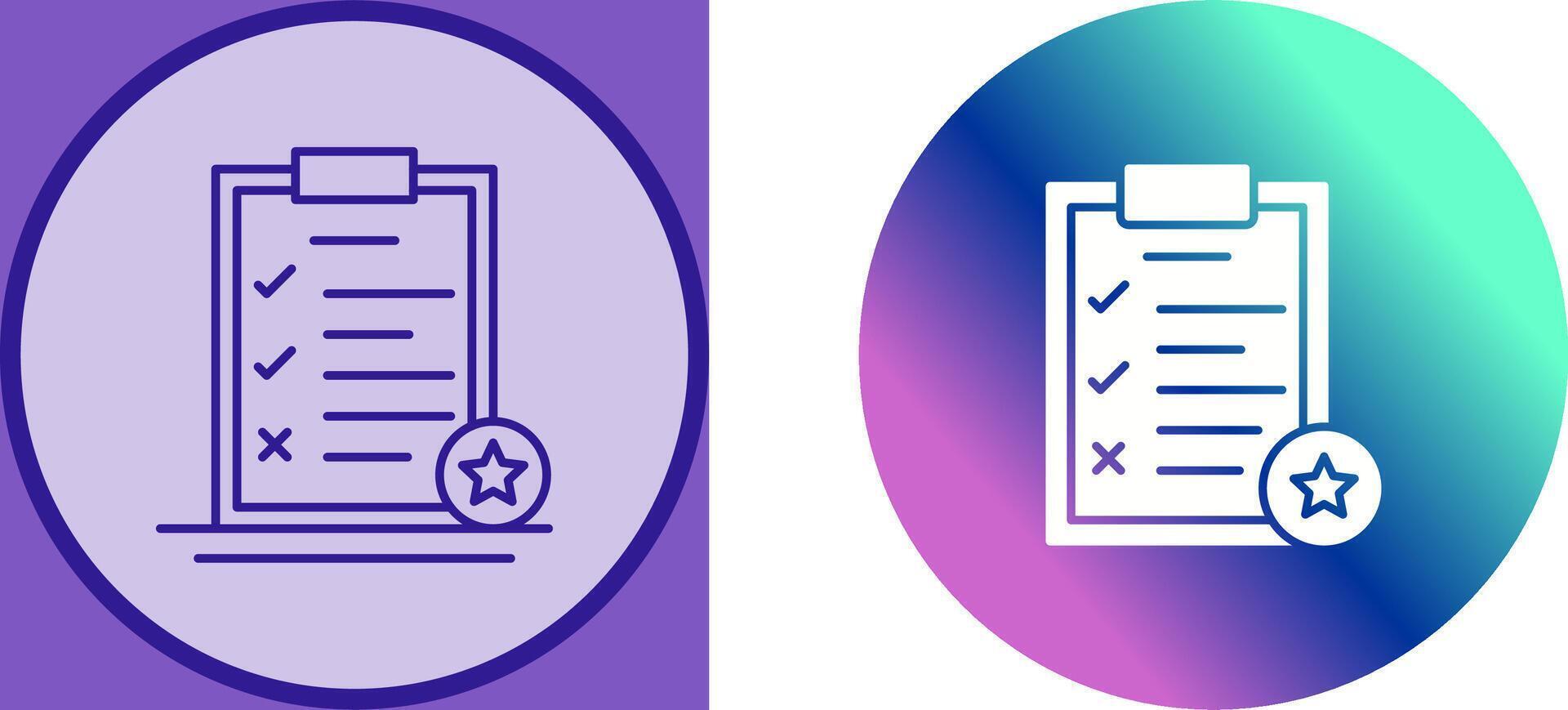 Task List Icon Design vector