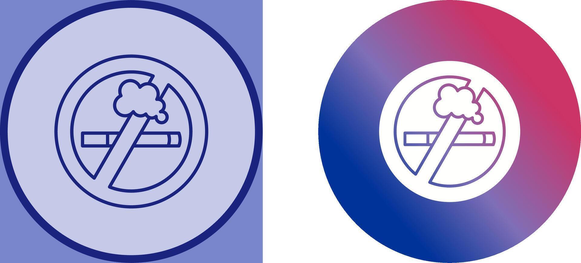 No Smoking Icon Design vector