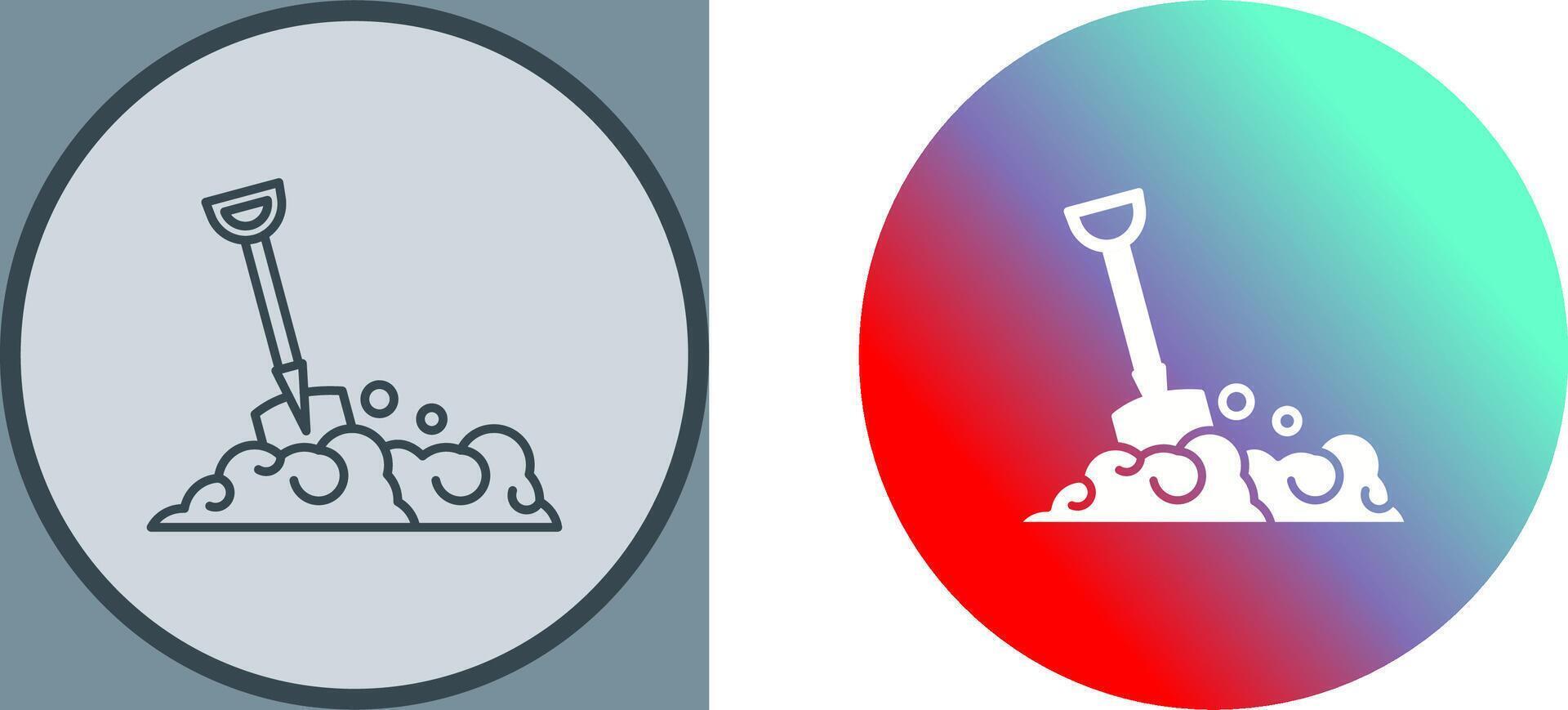 Shovel Icon Design vector