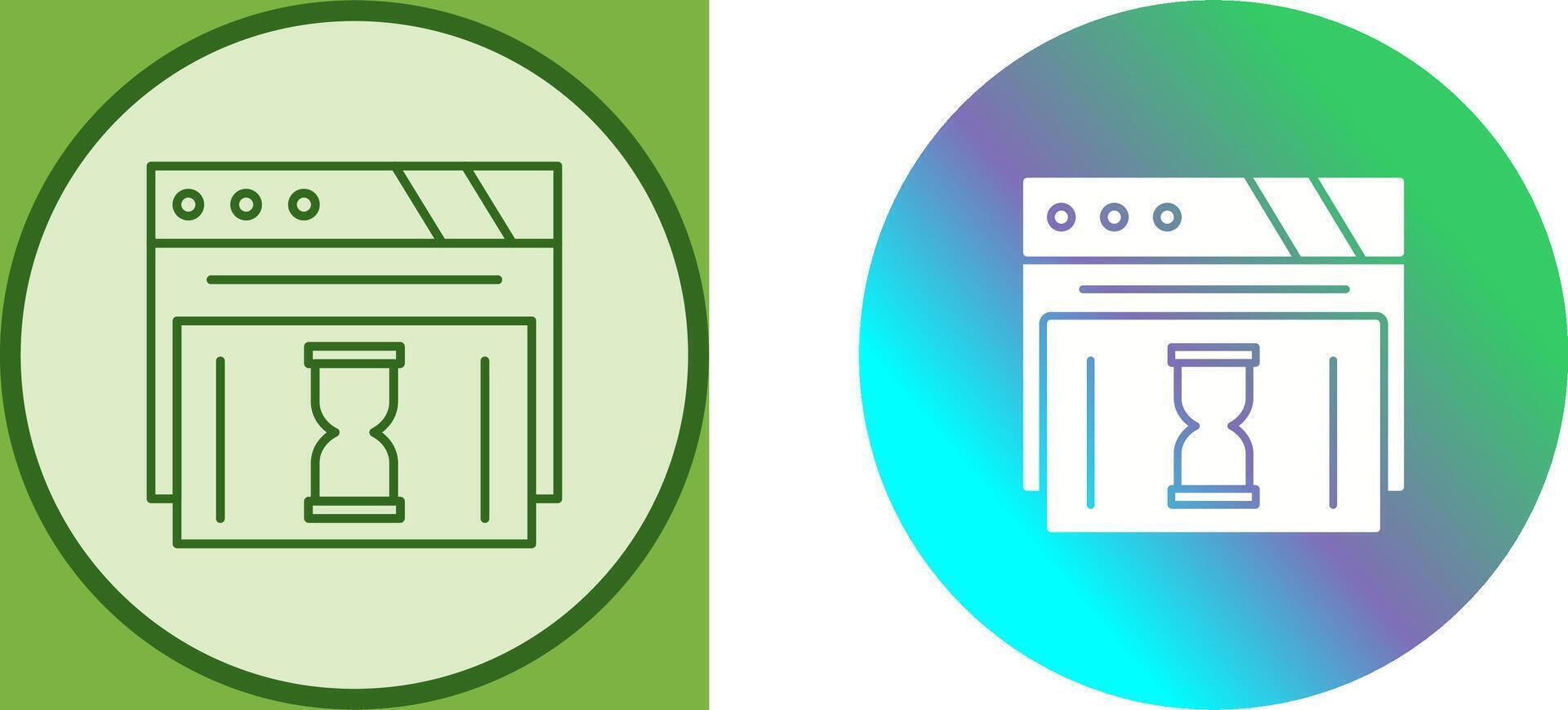 Waiting Icon Design vector