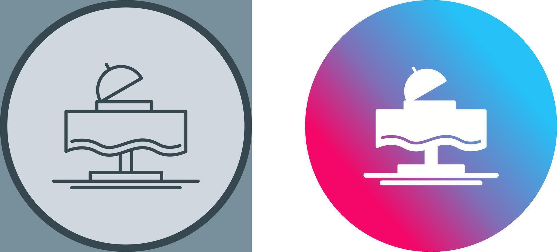 Wedding Dinner Icon Design vector