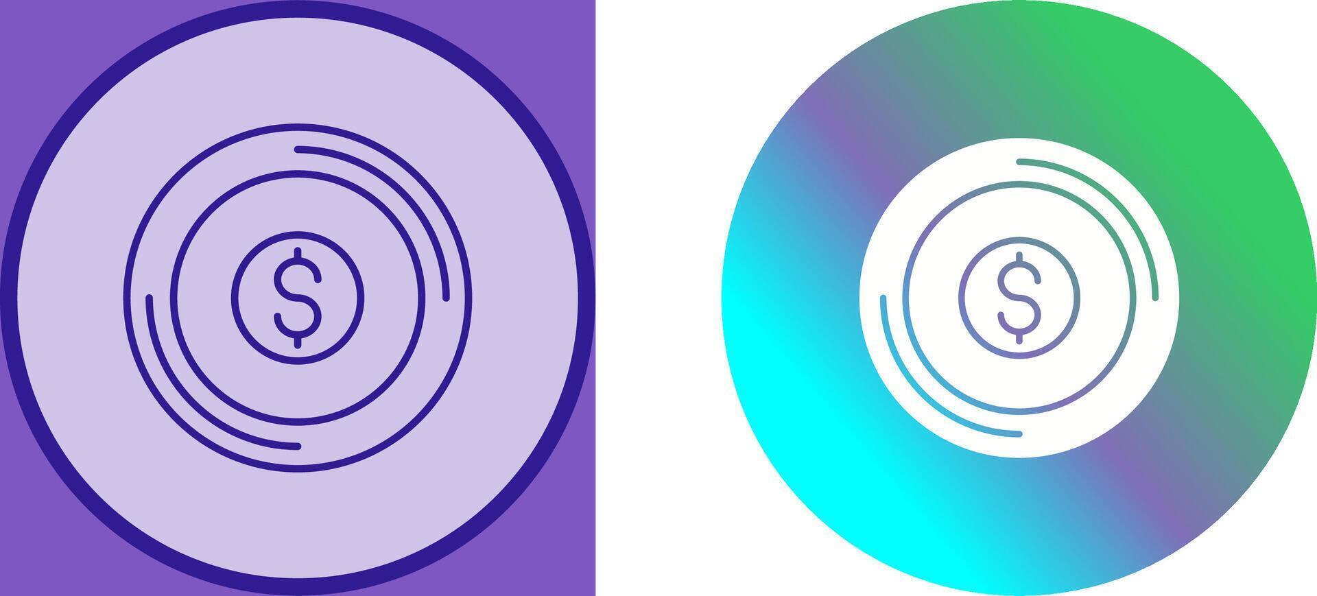 Coin Icon Design vector
