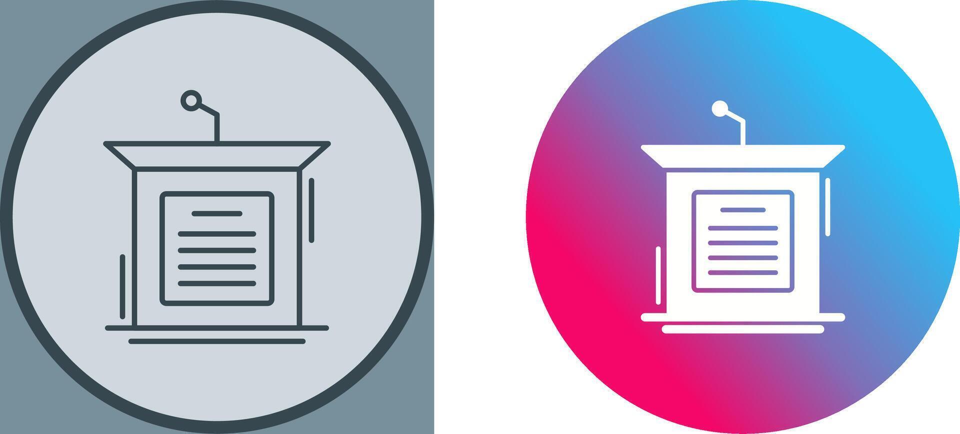 Podium Icon Design vector
