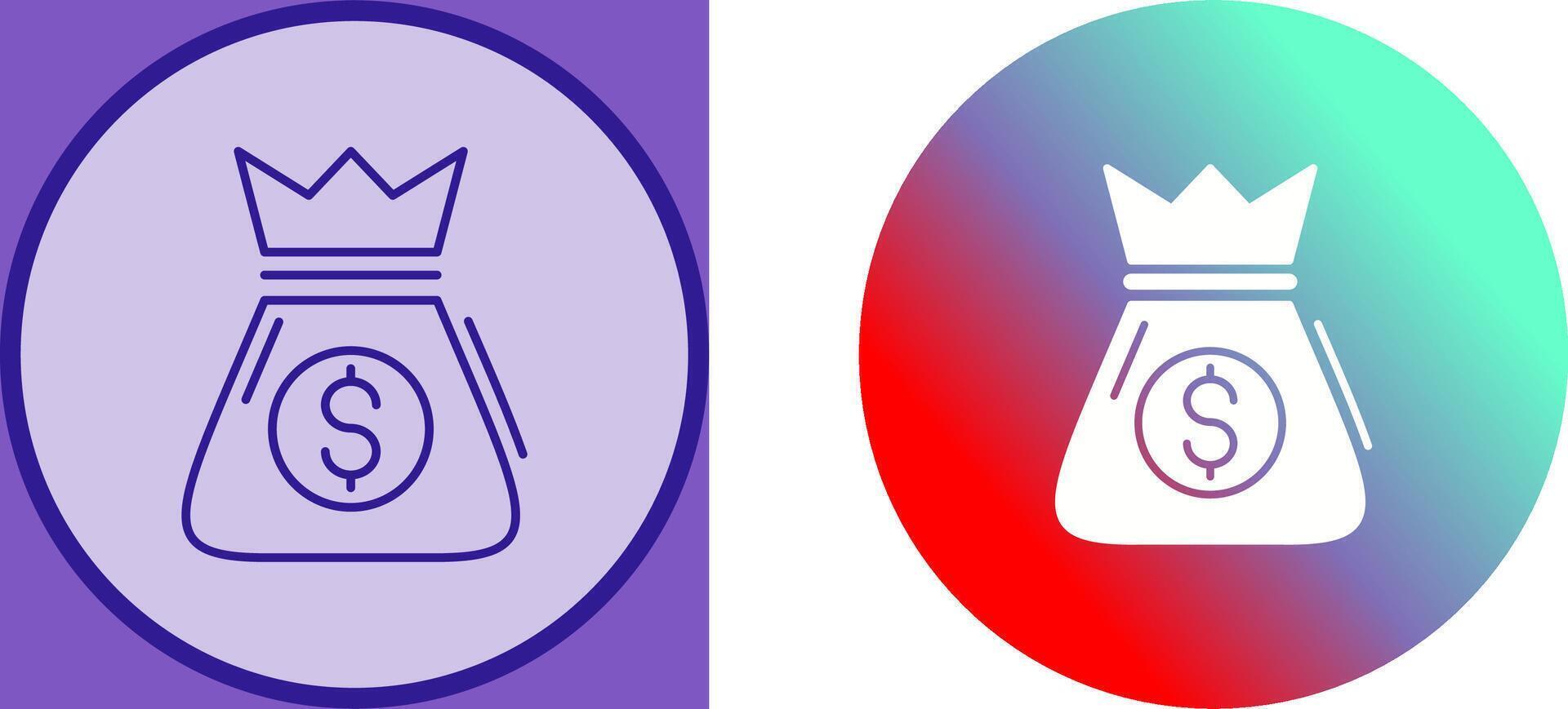 Money Bag Icon Design vector