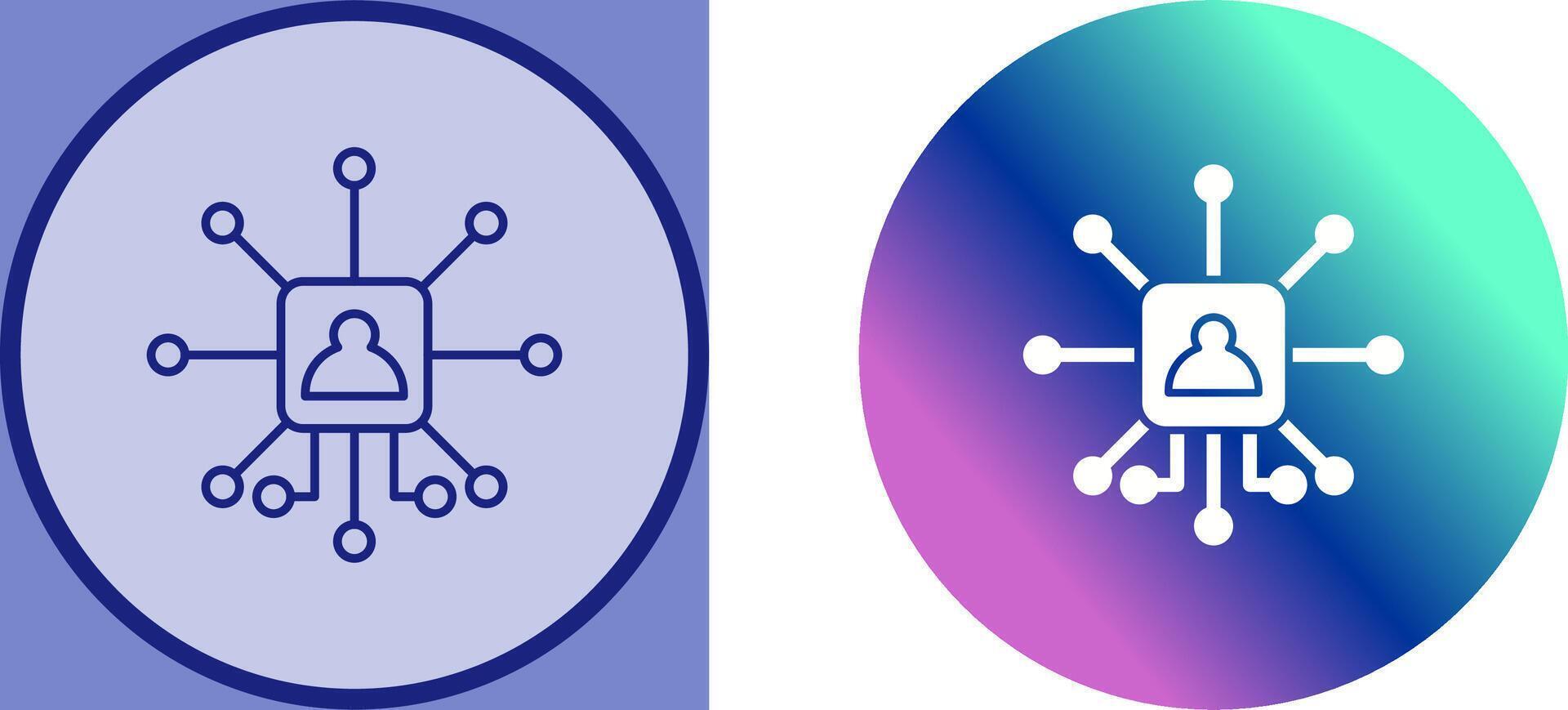 Networking Icon Design vector