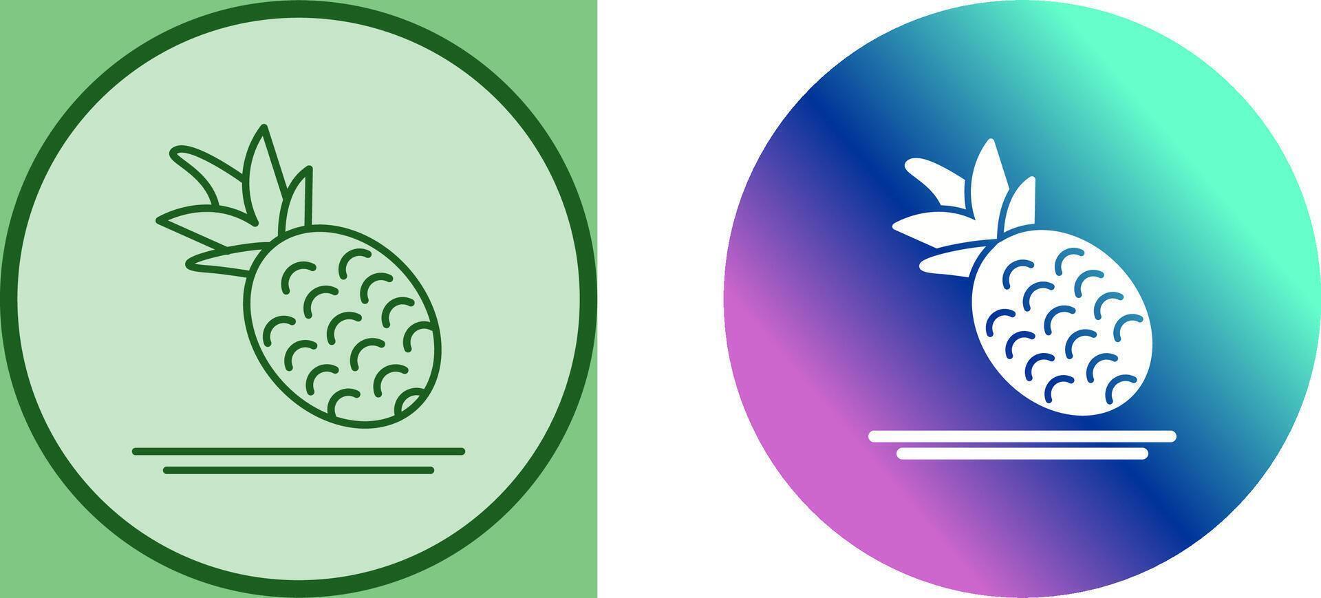 Pineapple Icon Design vector