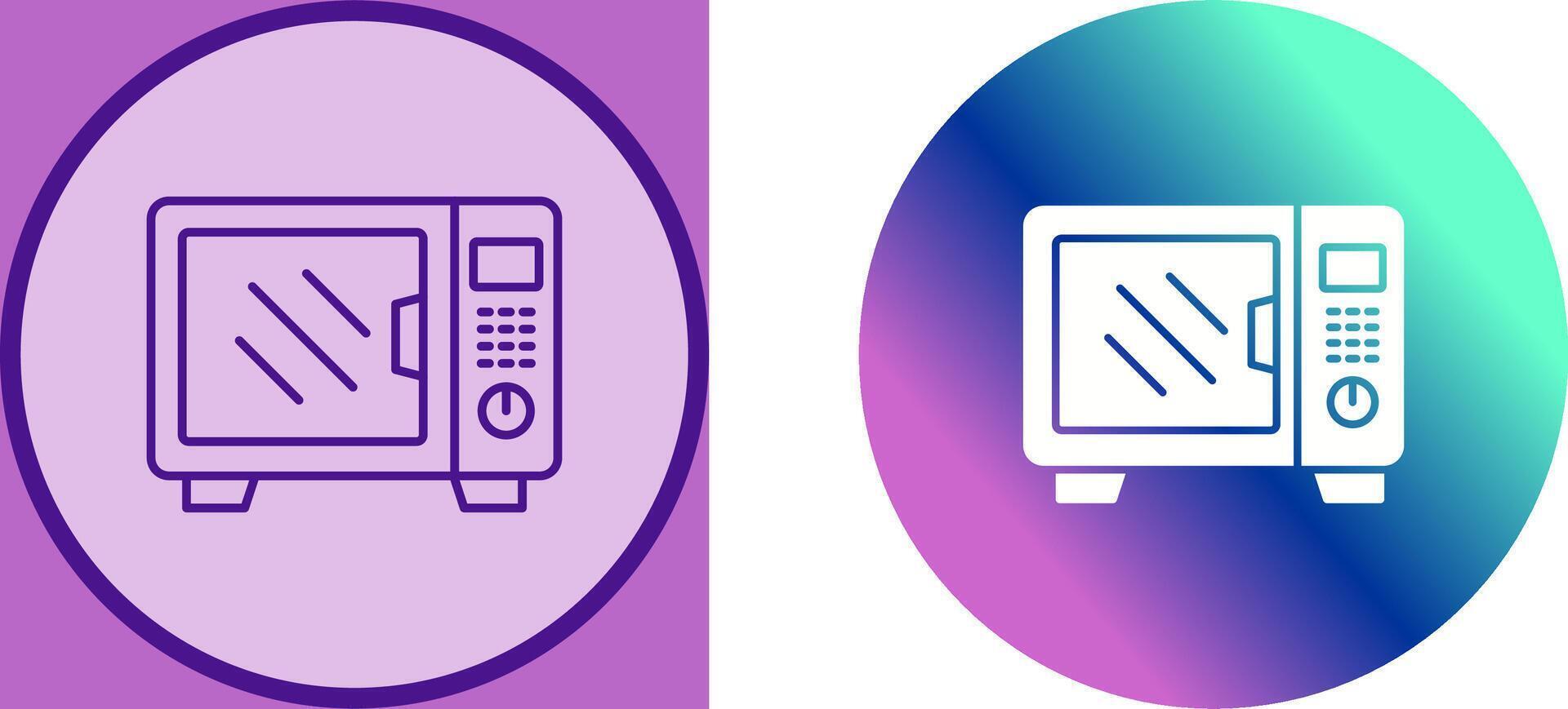 Microwave Icon Design vector