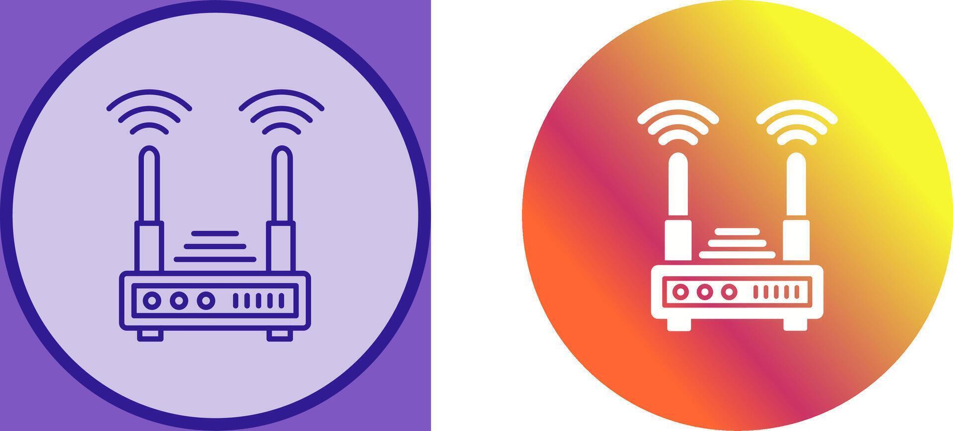 Router Icon Design vector