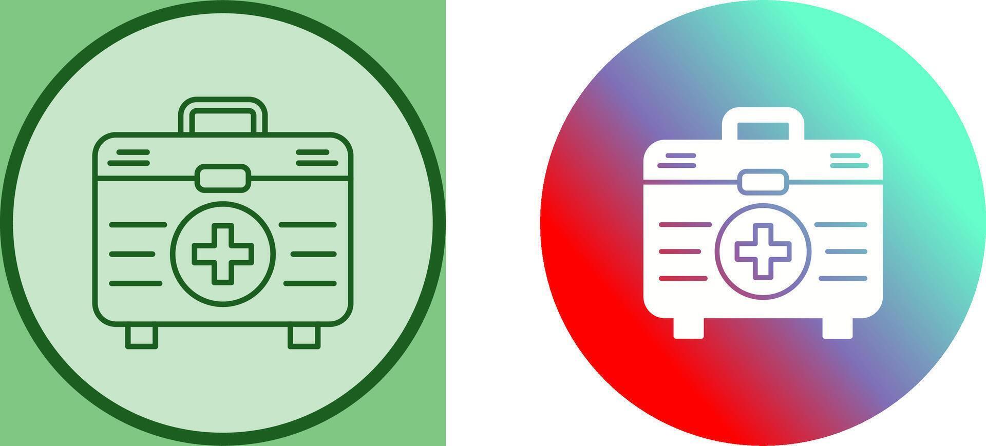 First Aid Kit Icon Design vector