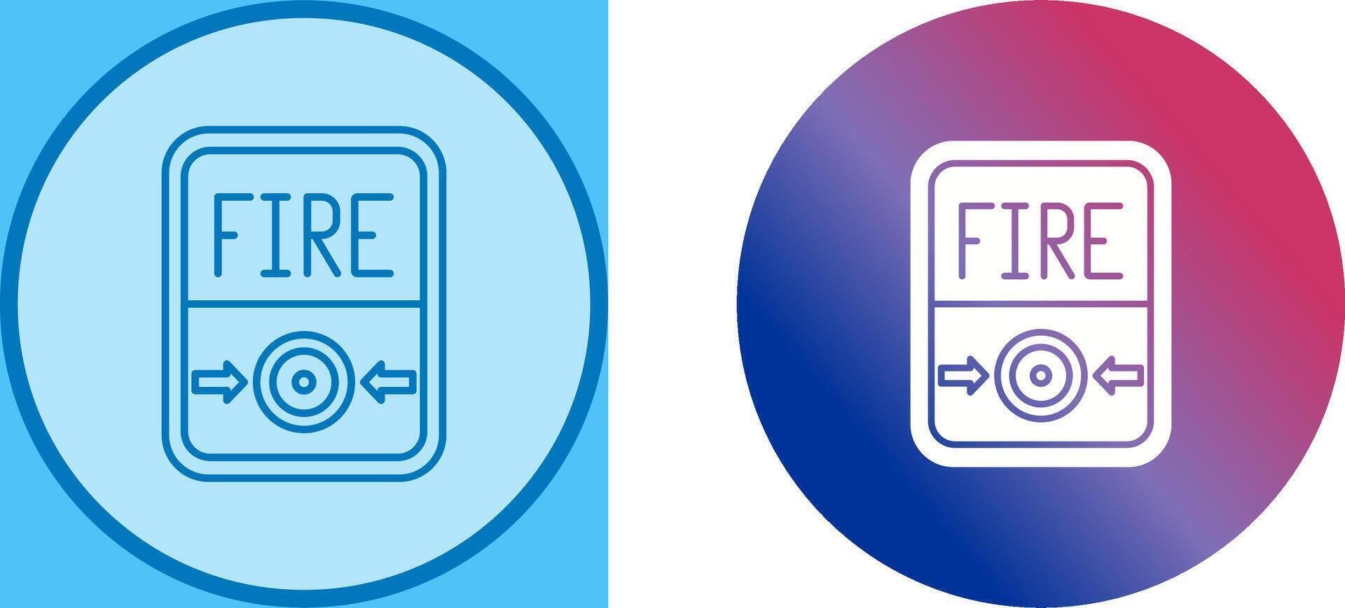 Fire Button Icon Design vector