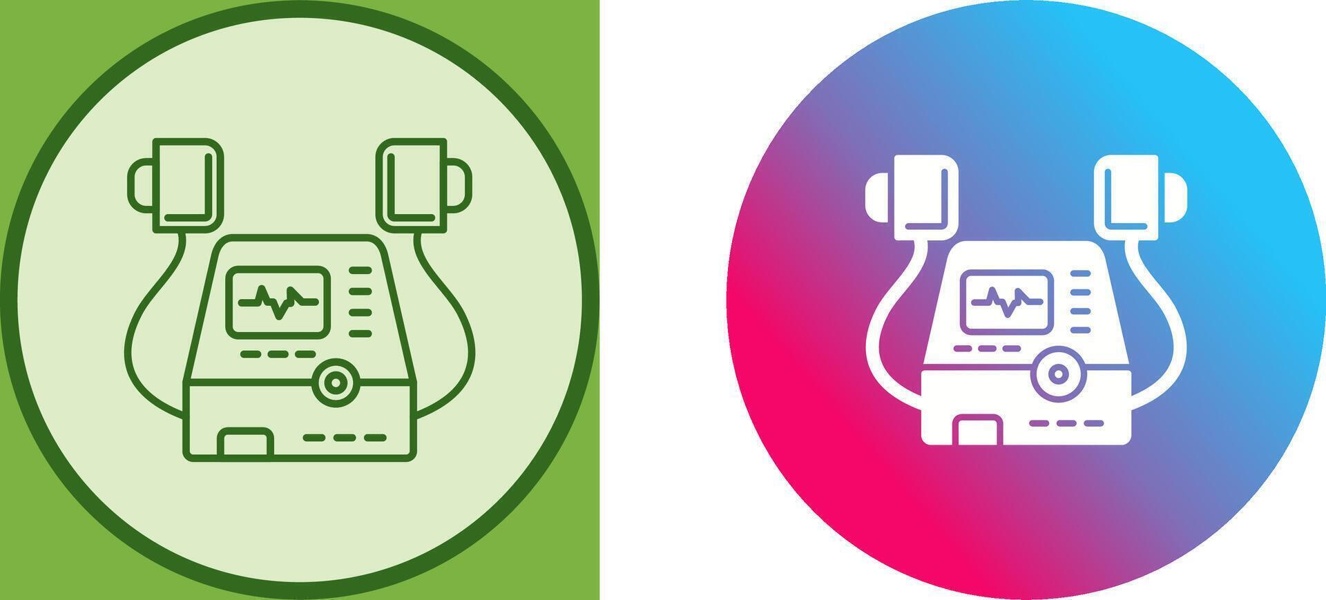 Defribillator Icon Design vector