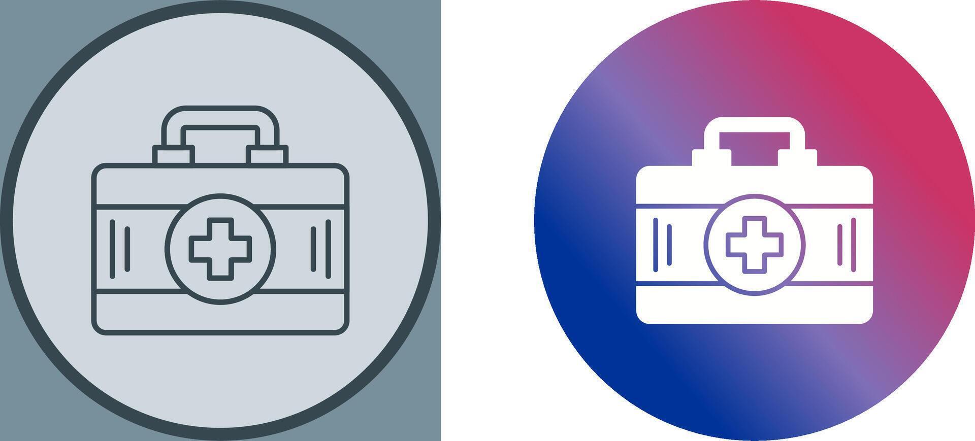First Aid Kit Icon Design vector