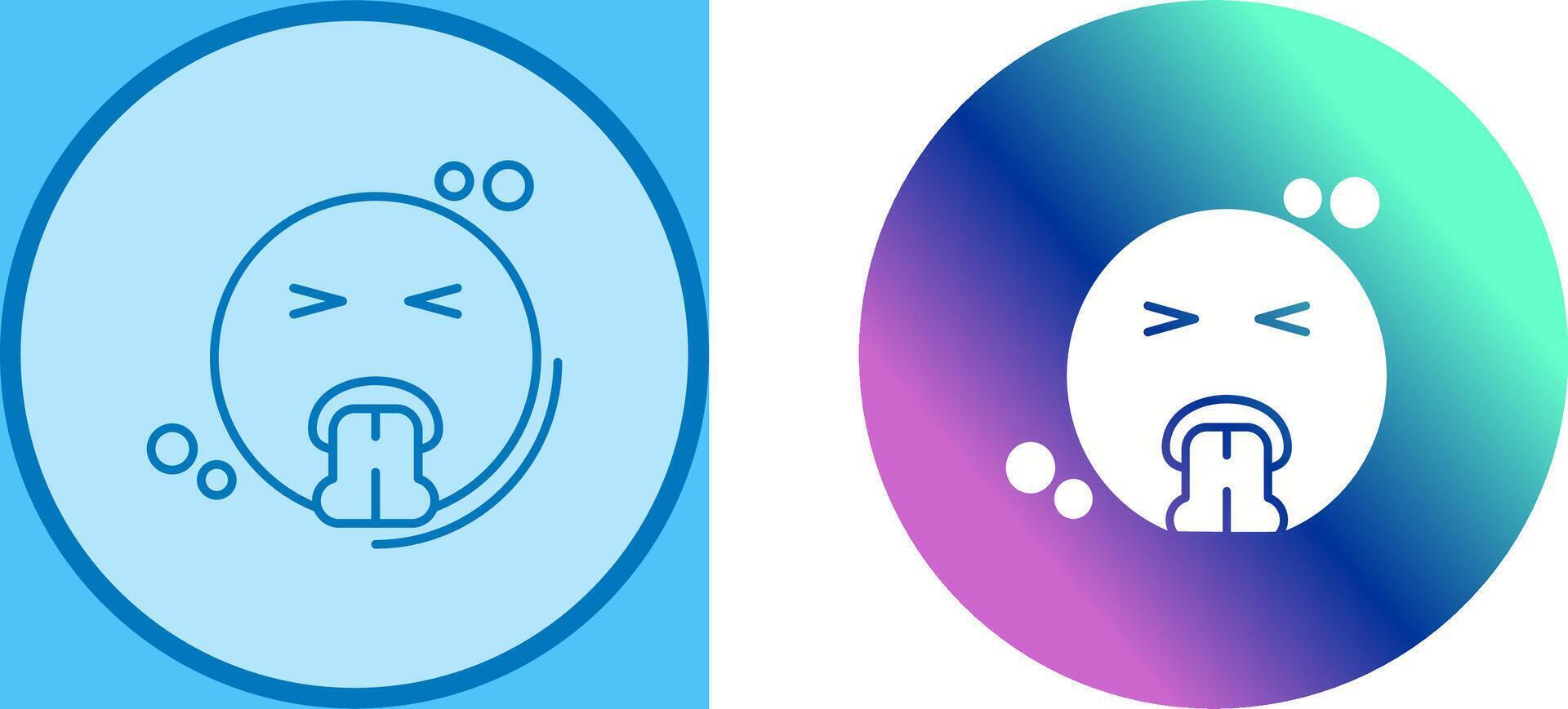 Vomit Icon Design vector