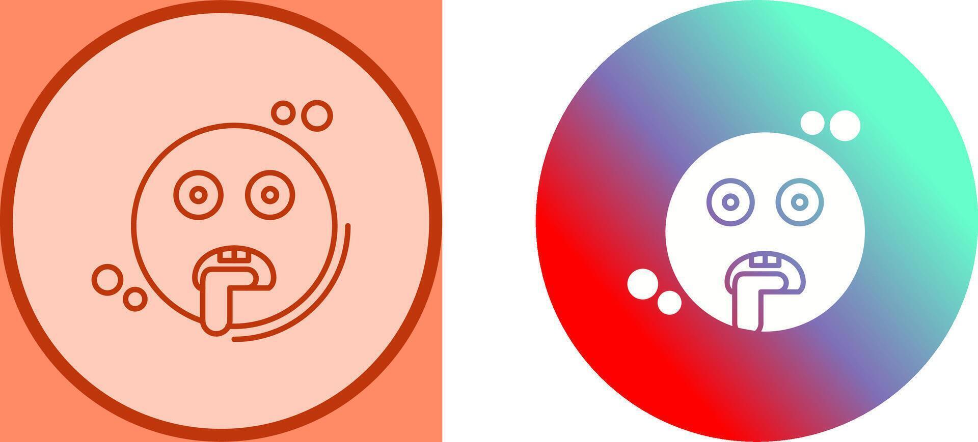 Drooling Icon Design vector