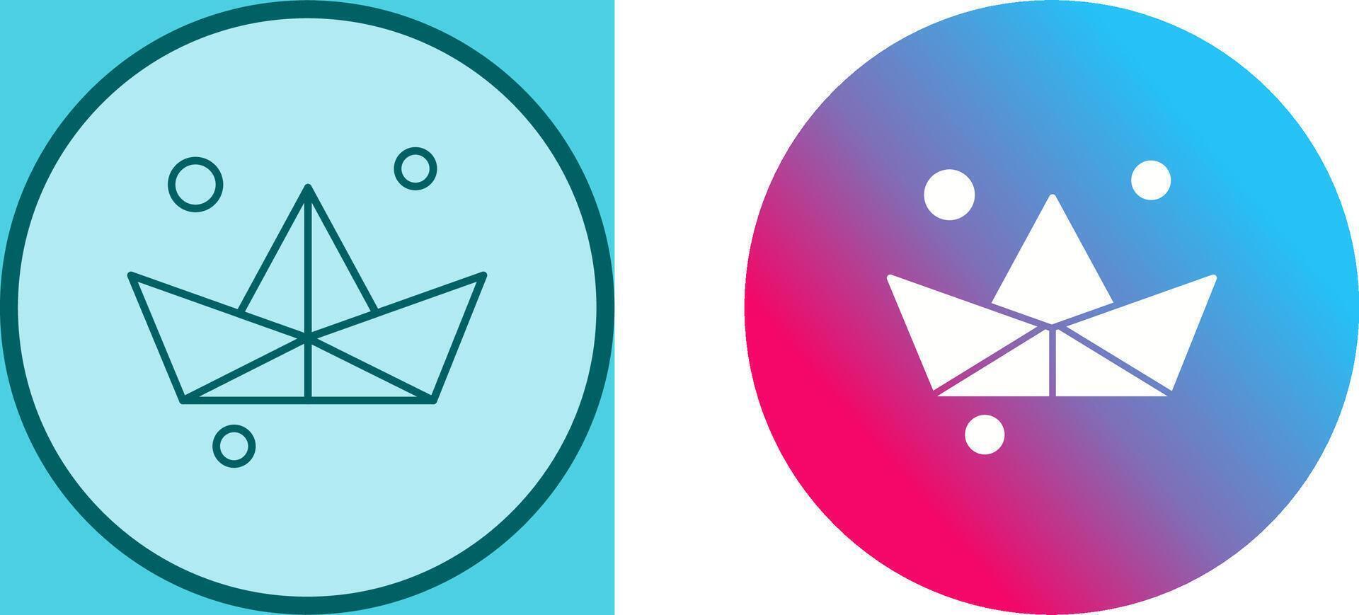 Origami Icon Design vector