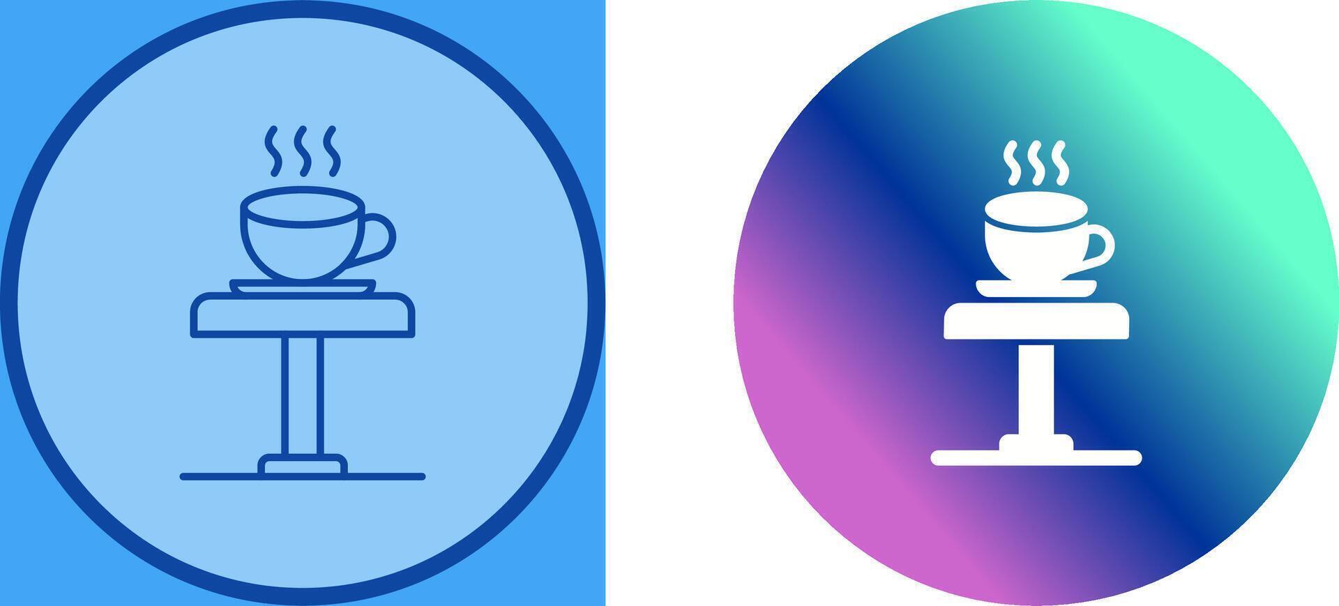 Coffee Table Icon Design vector
