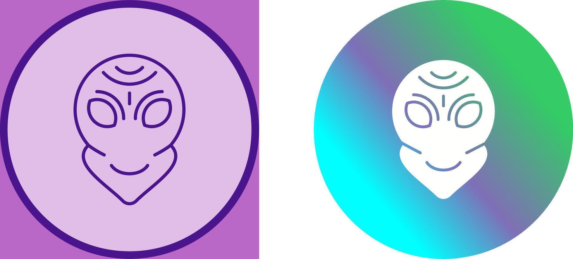 Alien Icon Design vector