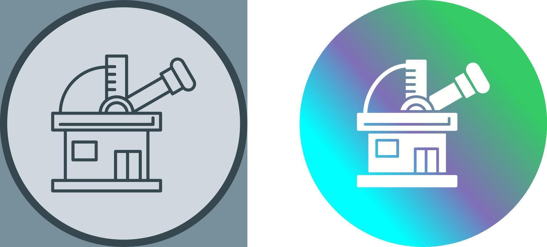 Observatory Icon Design vector