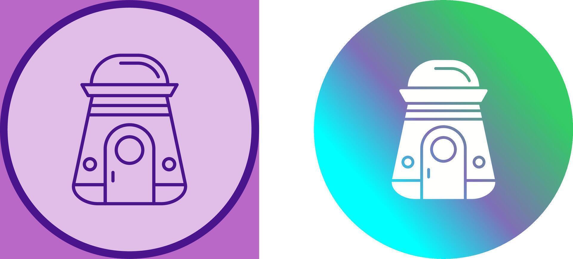 Space Capsule Icon Design vector