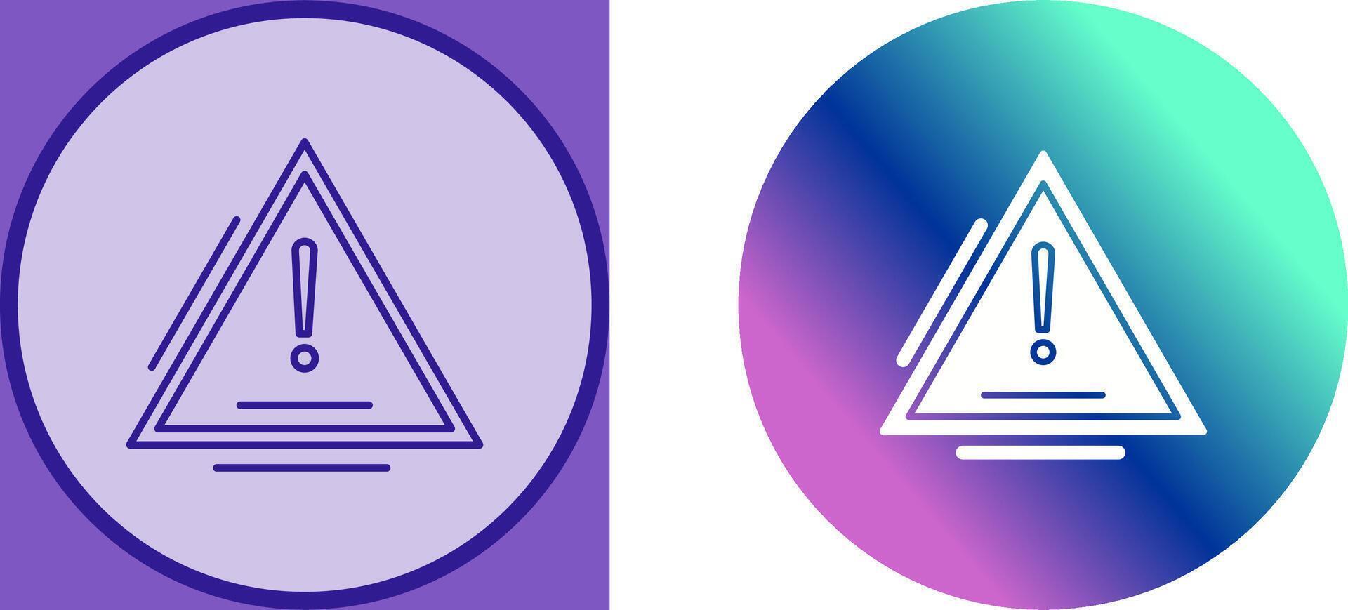 Warning Icon Design vector