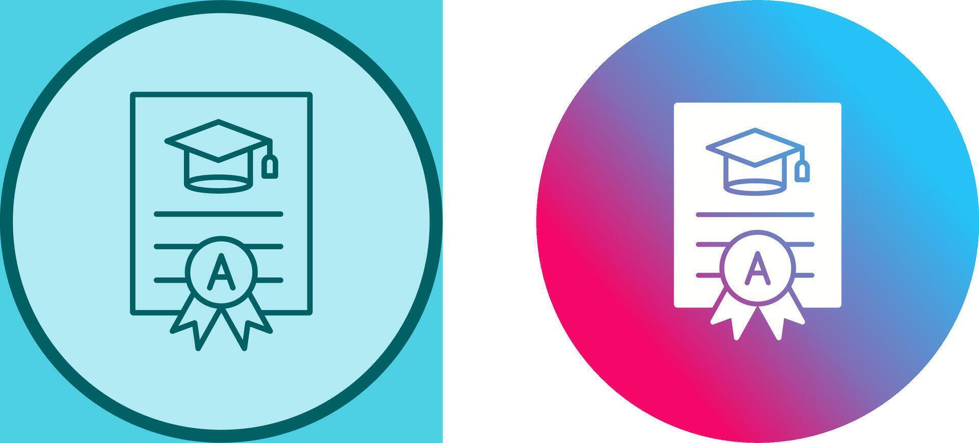 Report Card Icon Design vector