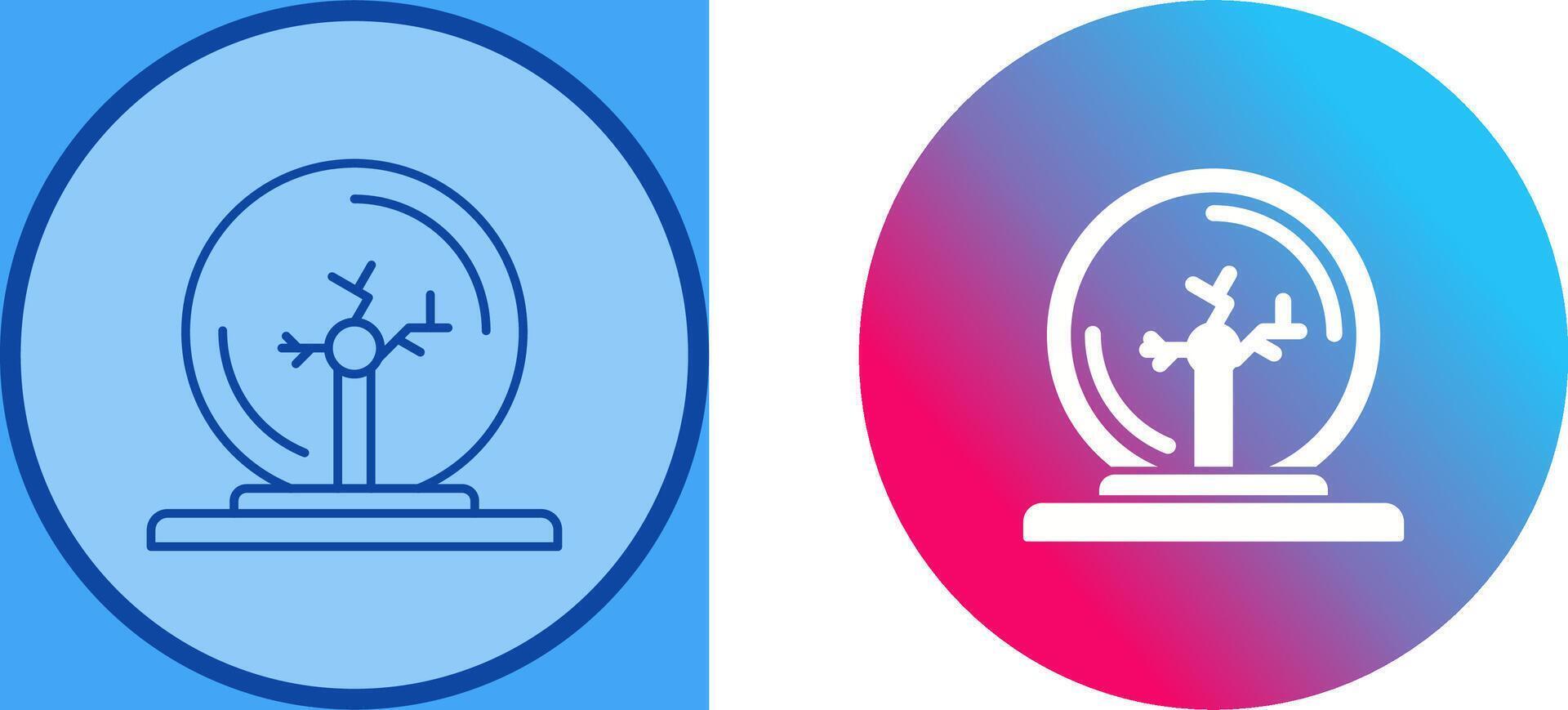 Plasma Ball Icon Design vector