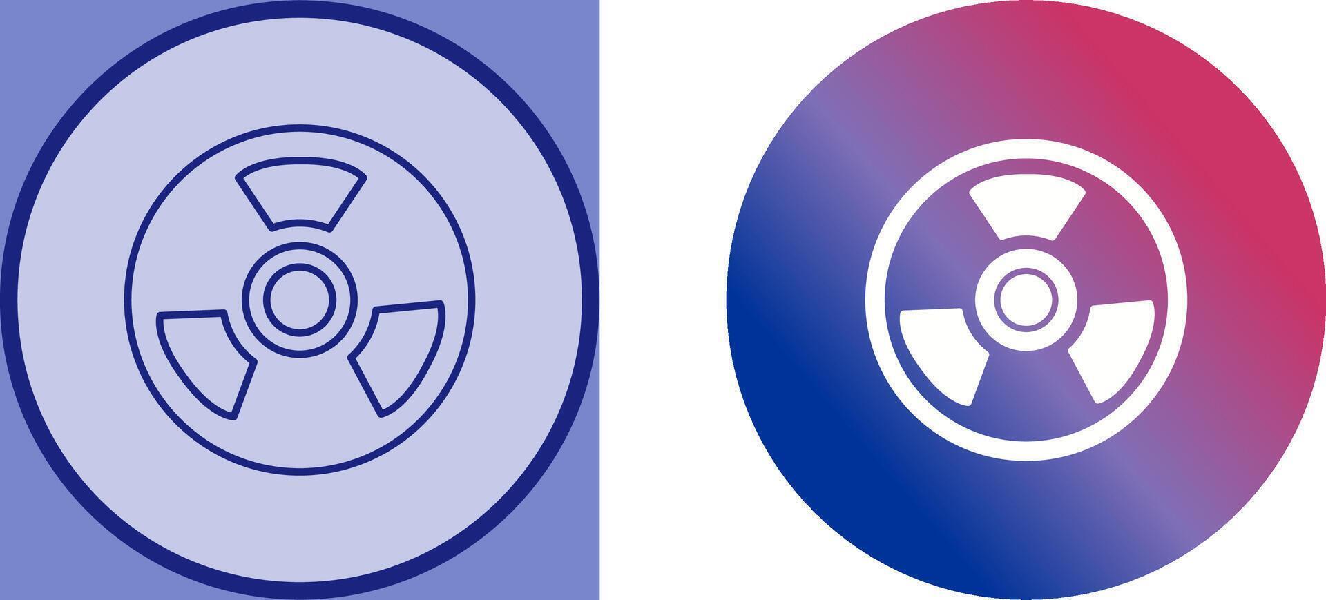 Nuclear Icon Design vector