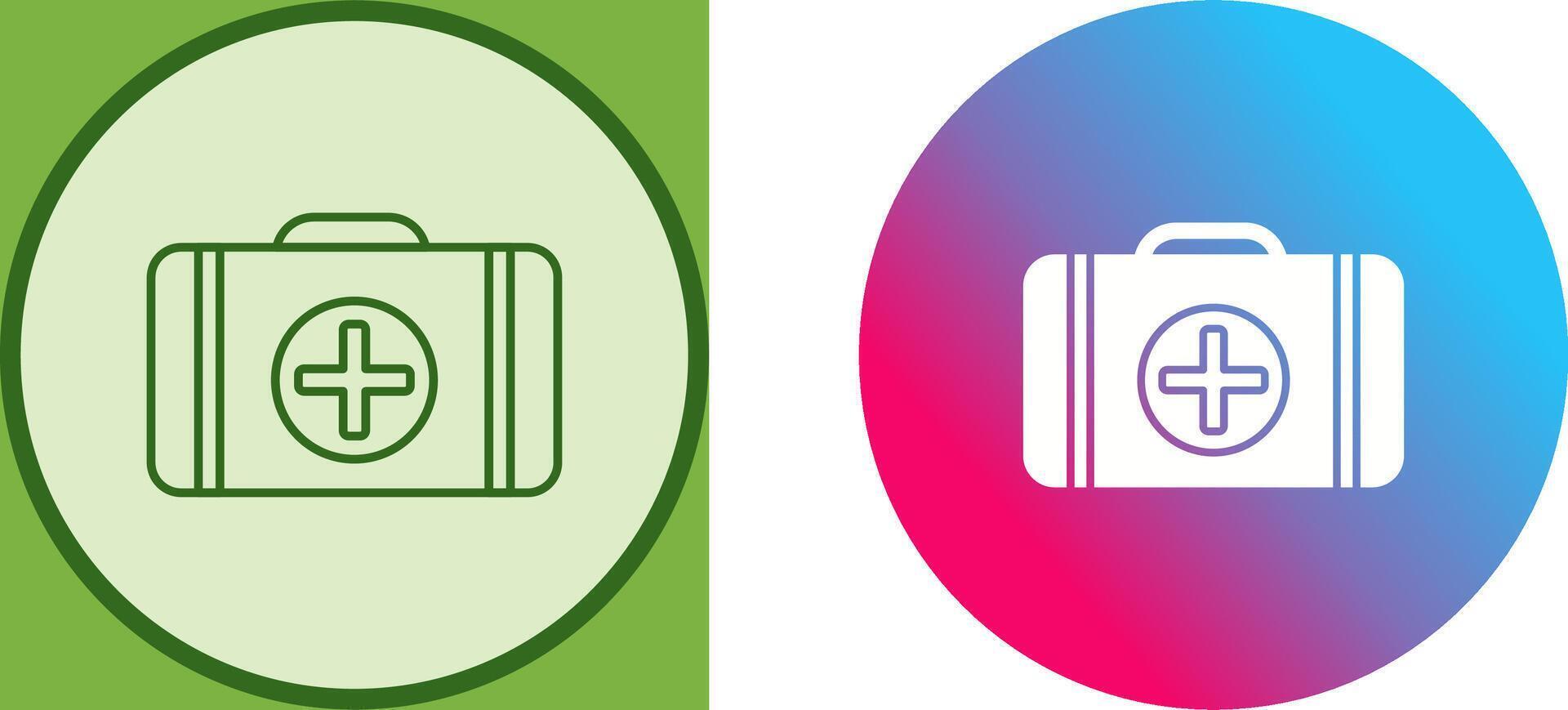 First Aid Kit Icon Design vector