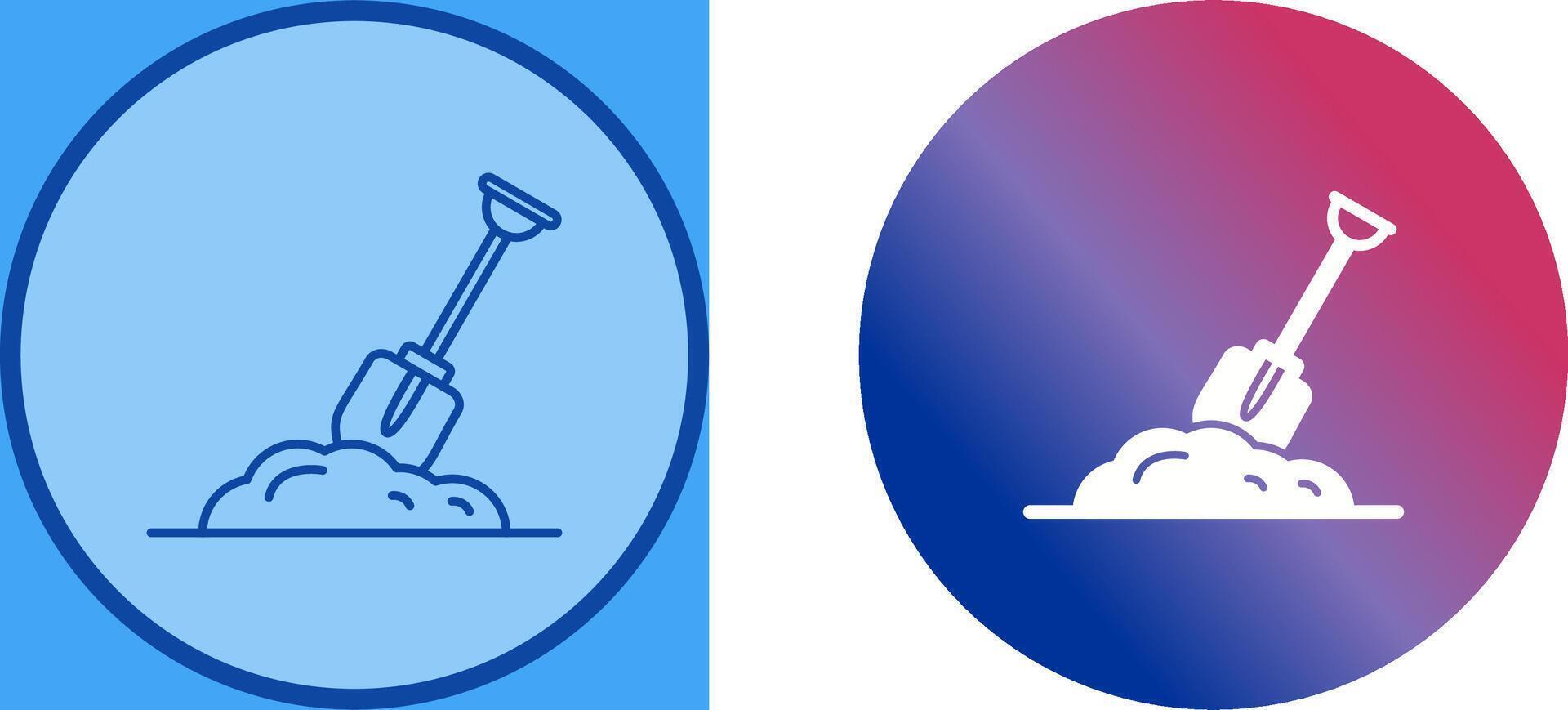 Digging Icon Design vector