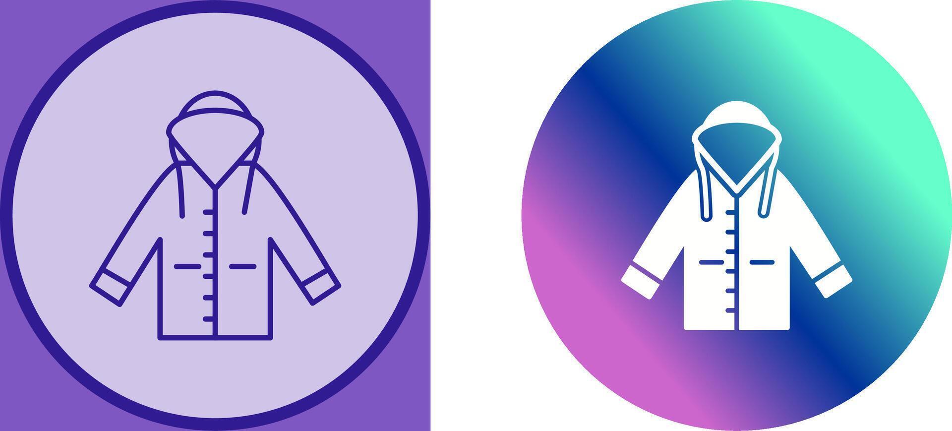 Raincoat Icon Design vector