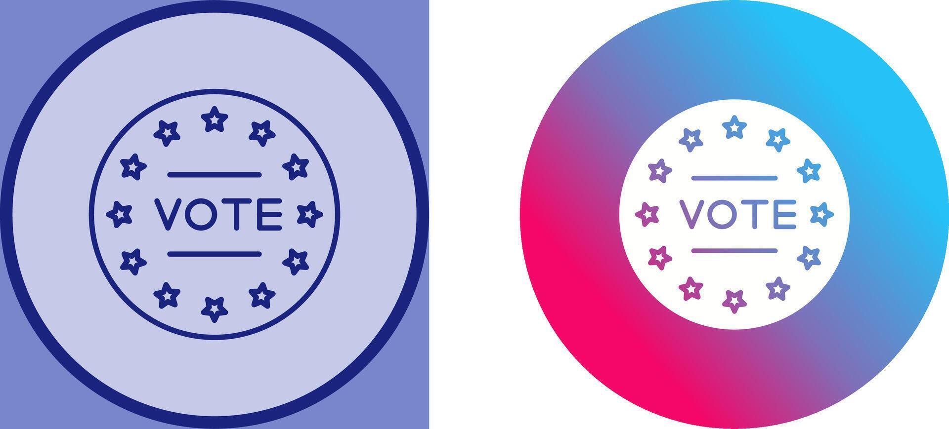 Vote Icon Design vector