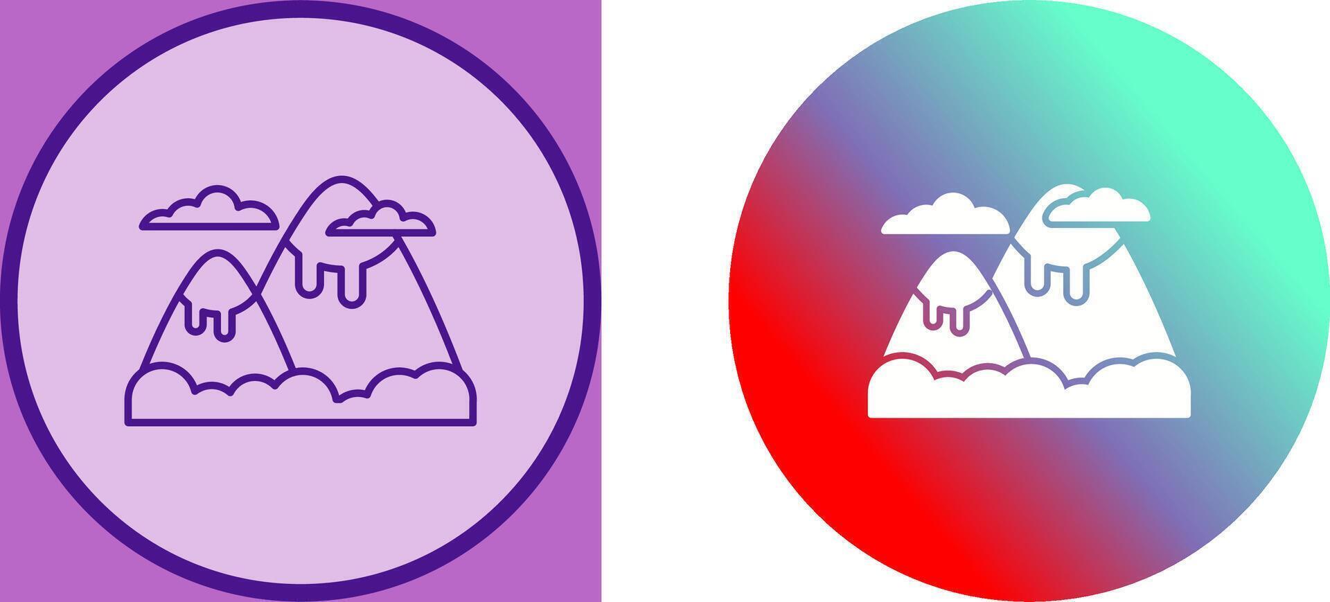 Mountain Icon Design vector