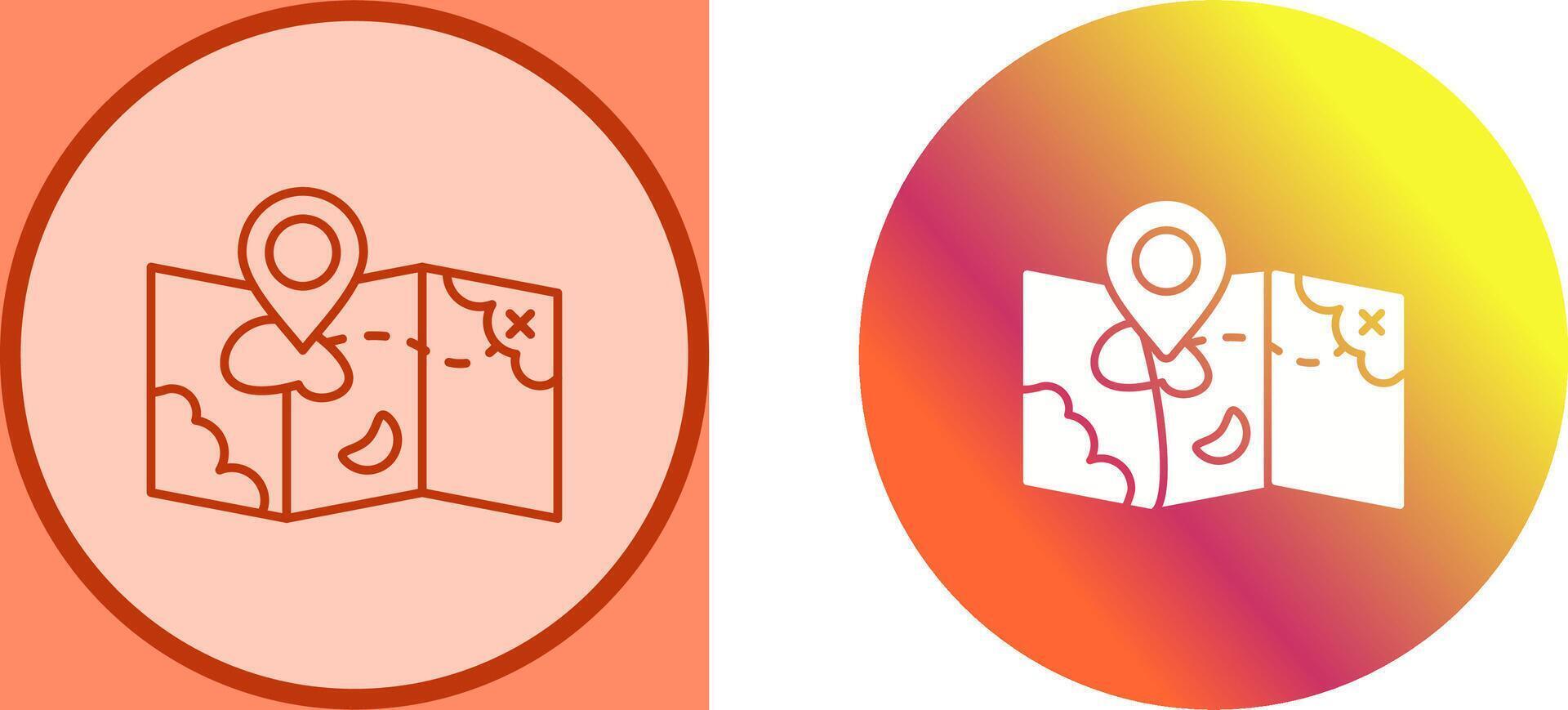 Map Icon Design vector