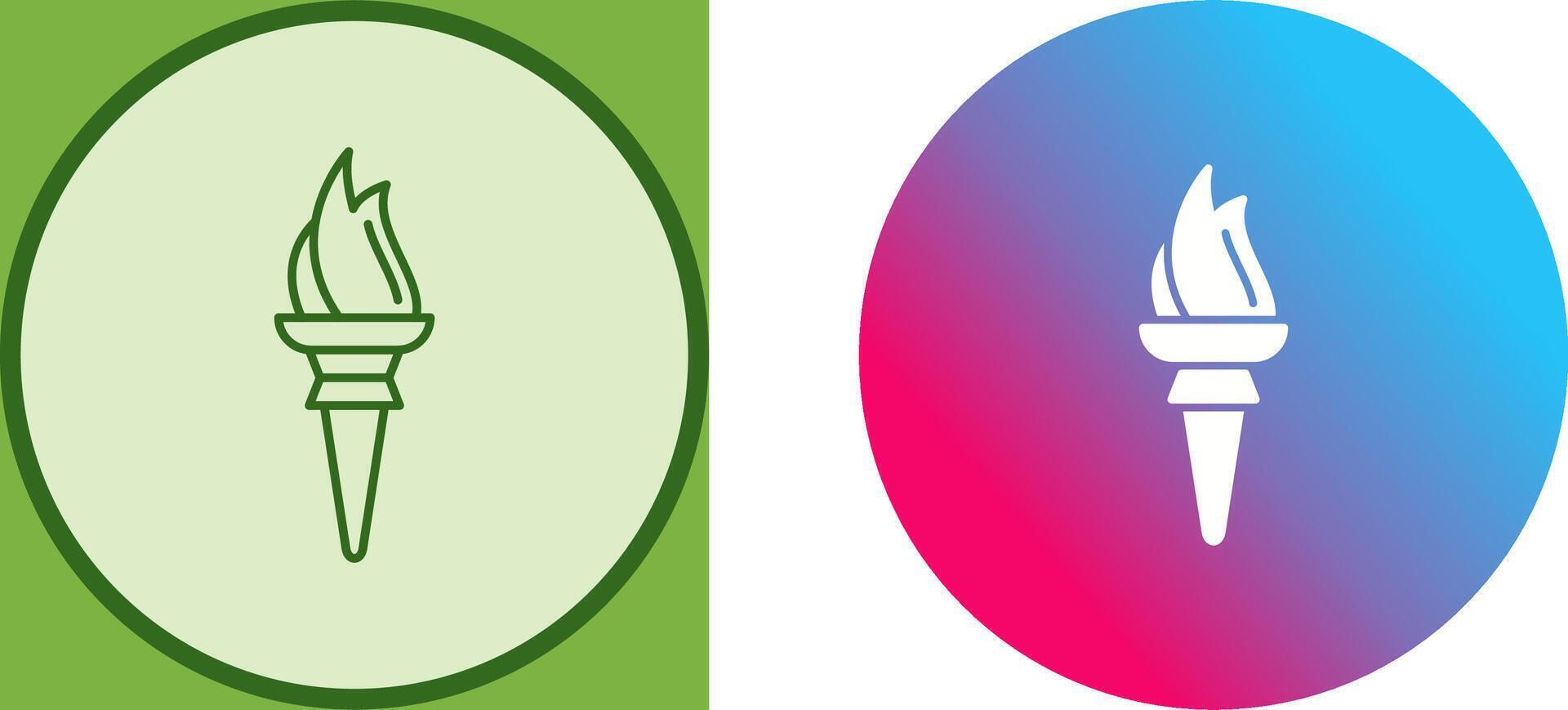 Torch Icon Design vector