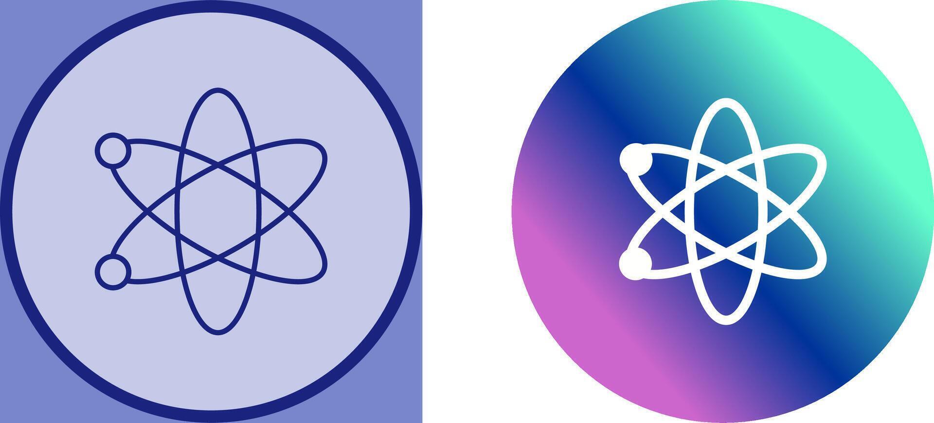 Atom Icon Design vector