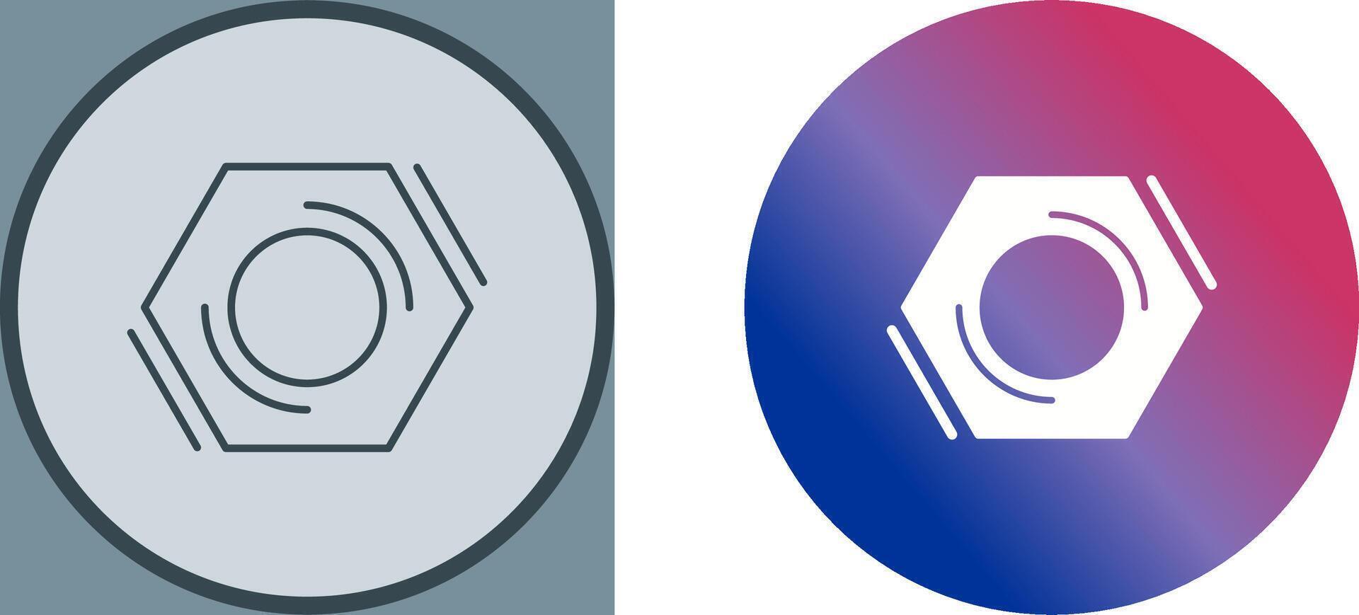 Nut Icon Design vector
