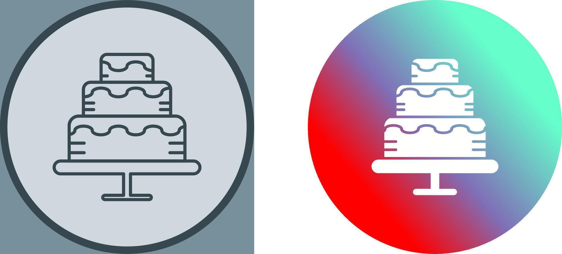 Cake Icon Design vector