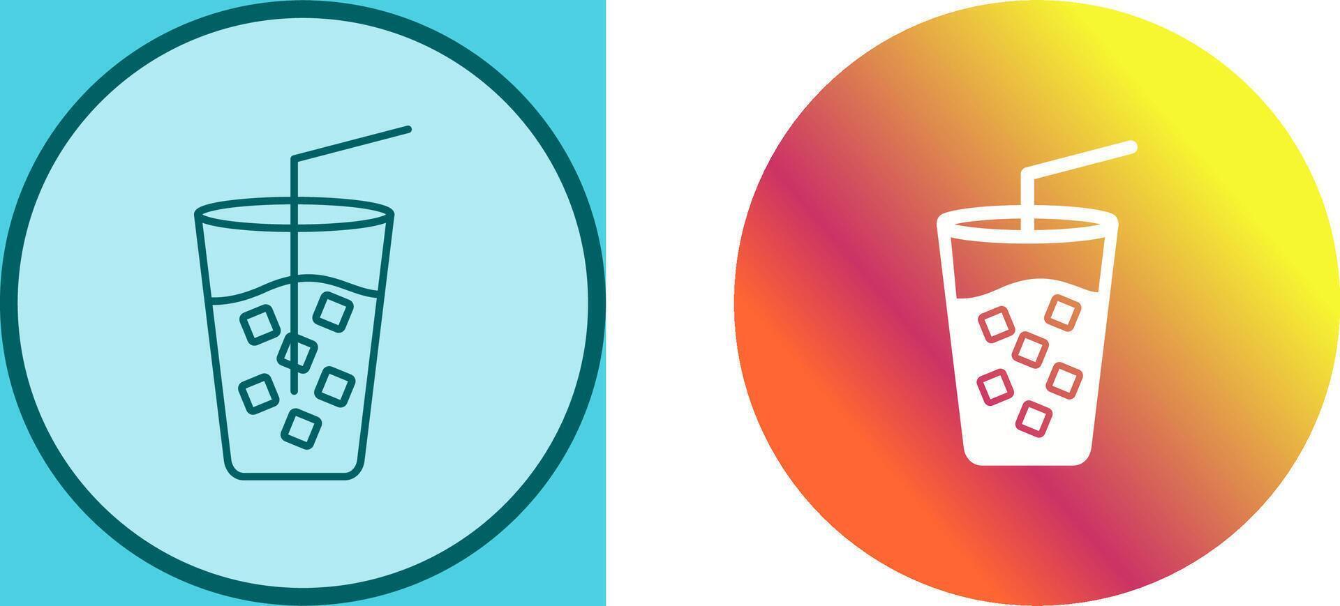 Cold Drink Icon Design vector