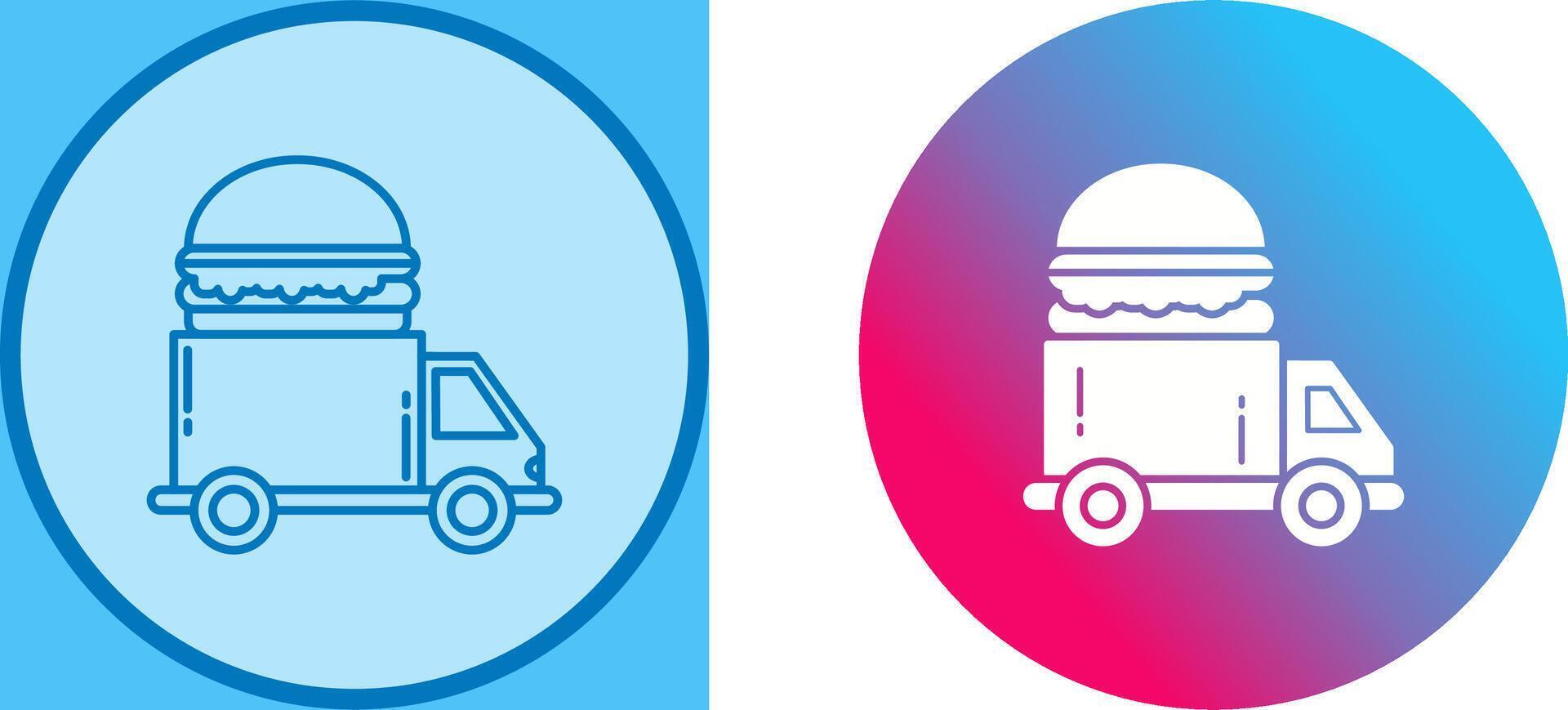 Fast Food Truck Icon Design vector