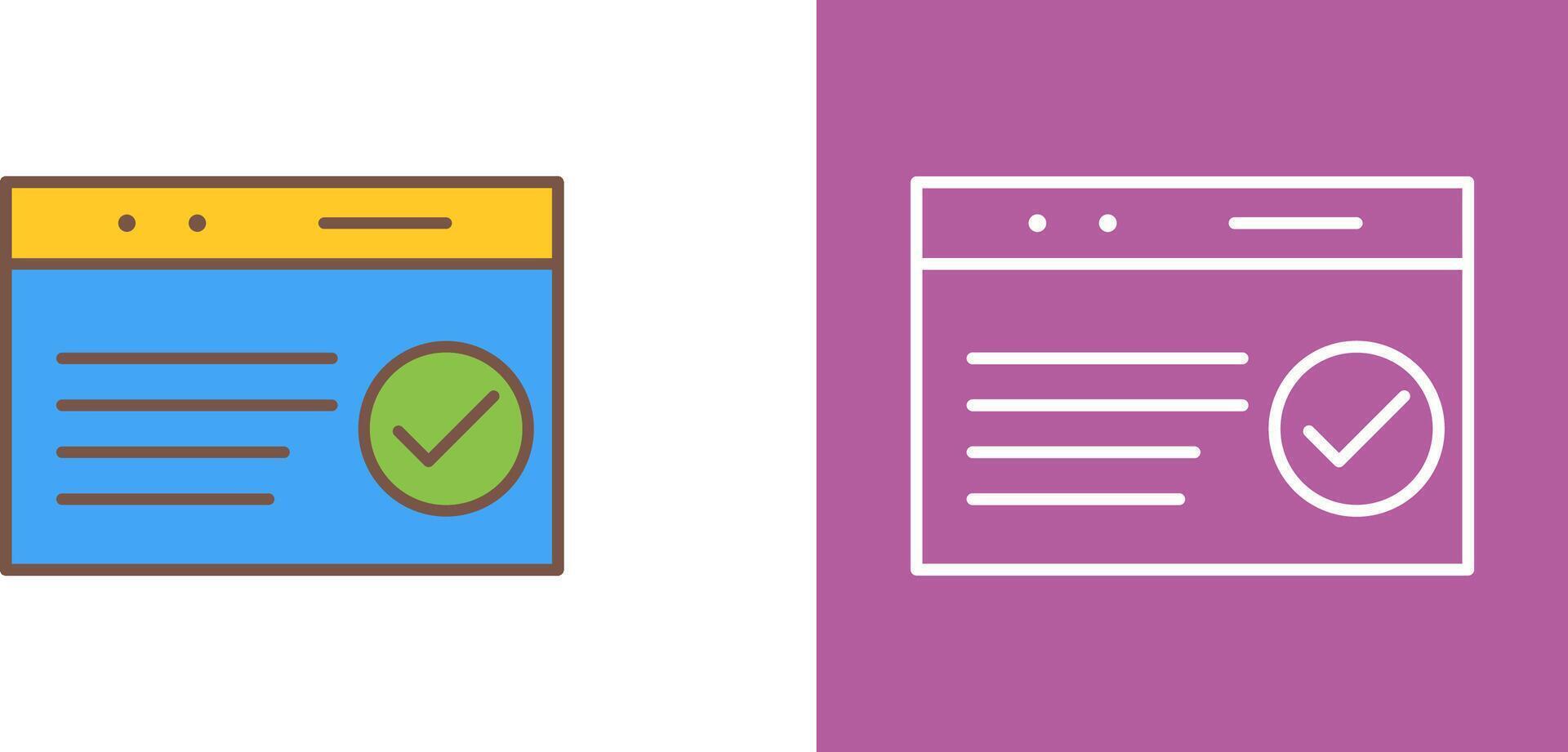 Unique QC Passed Icon Design vector
