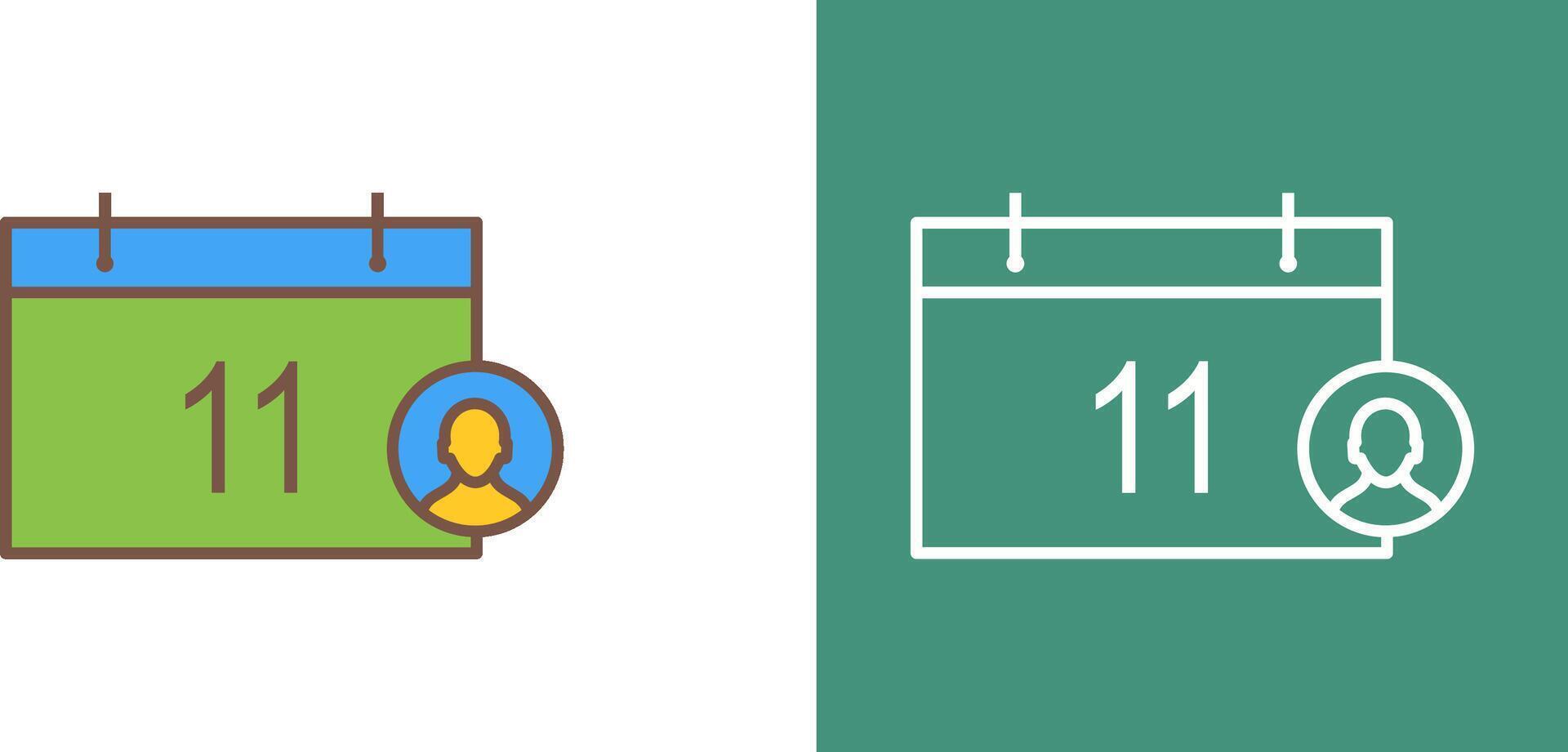 Unique Event Management Icon Design vector