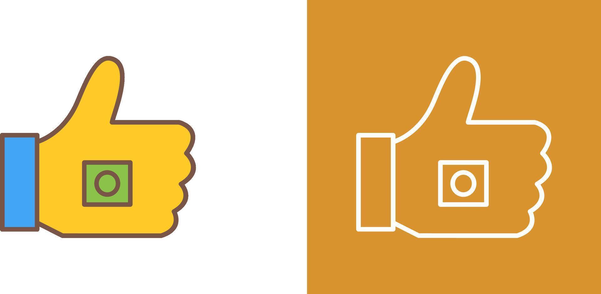 Unique Like Marketing Icon Design vector