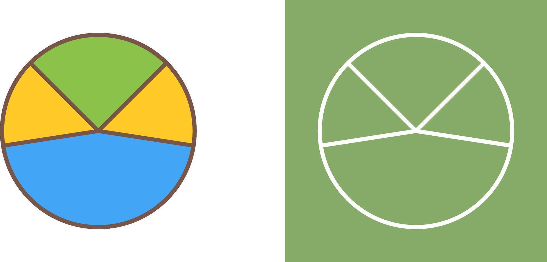 Pie Chart Analysis Icon Design vector