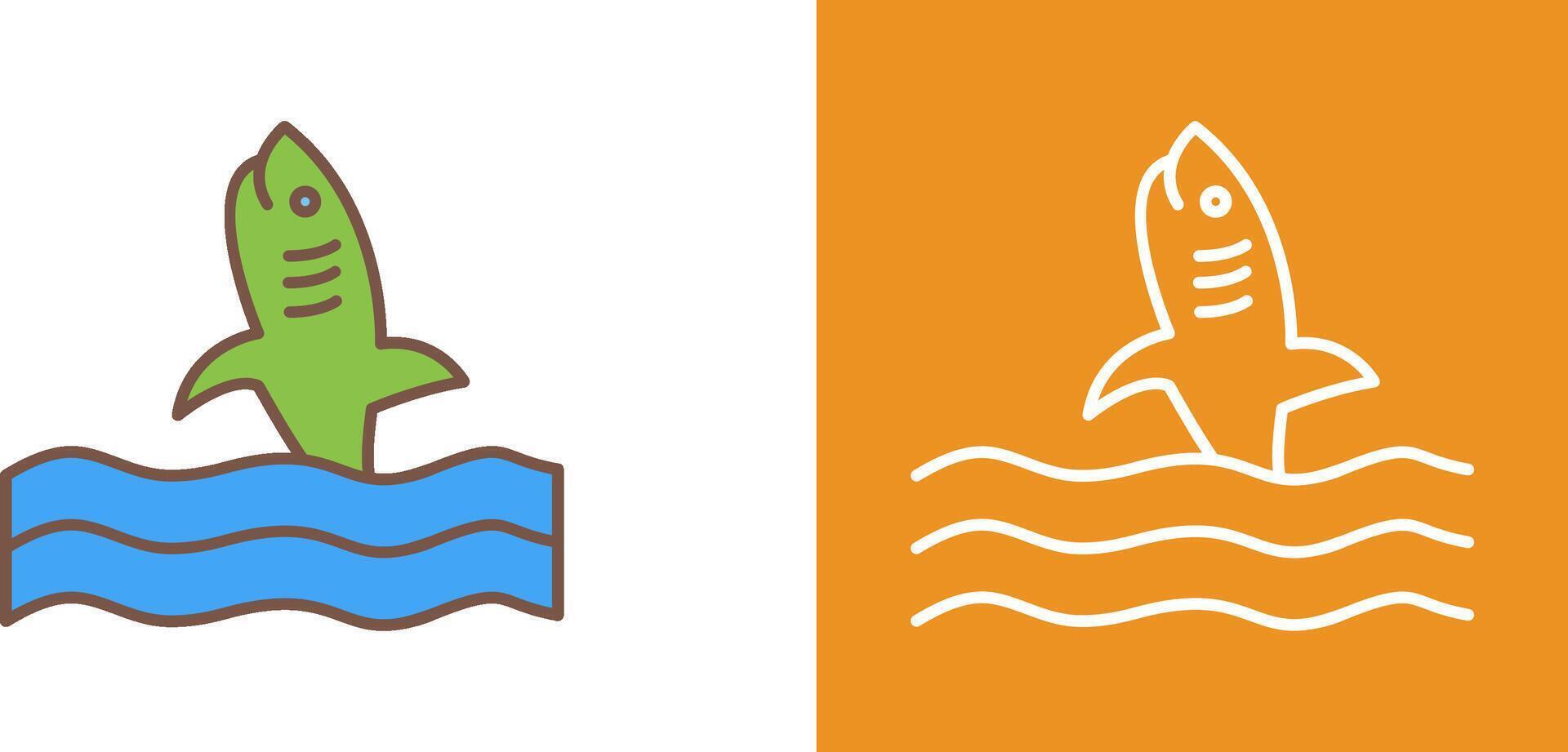 Dangerous Shark Icon Design vector